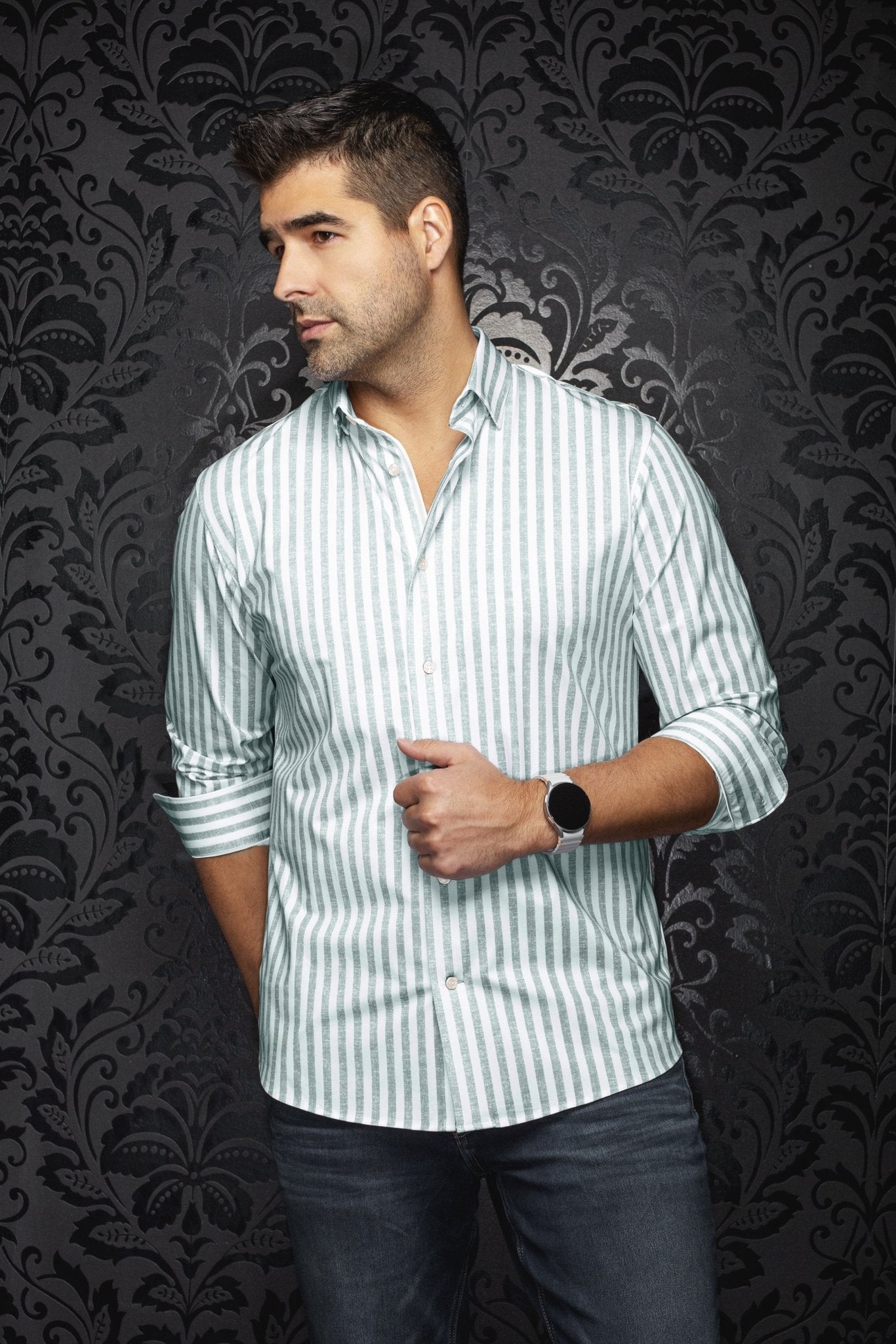 CHEMISE | TELLY, Sage - AU NOIR