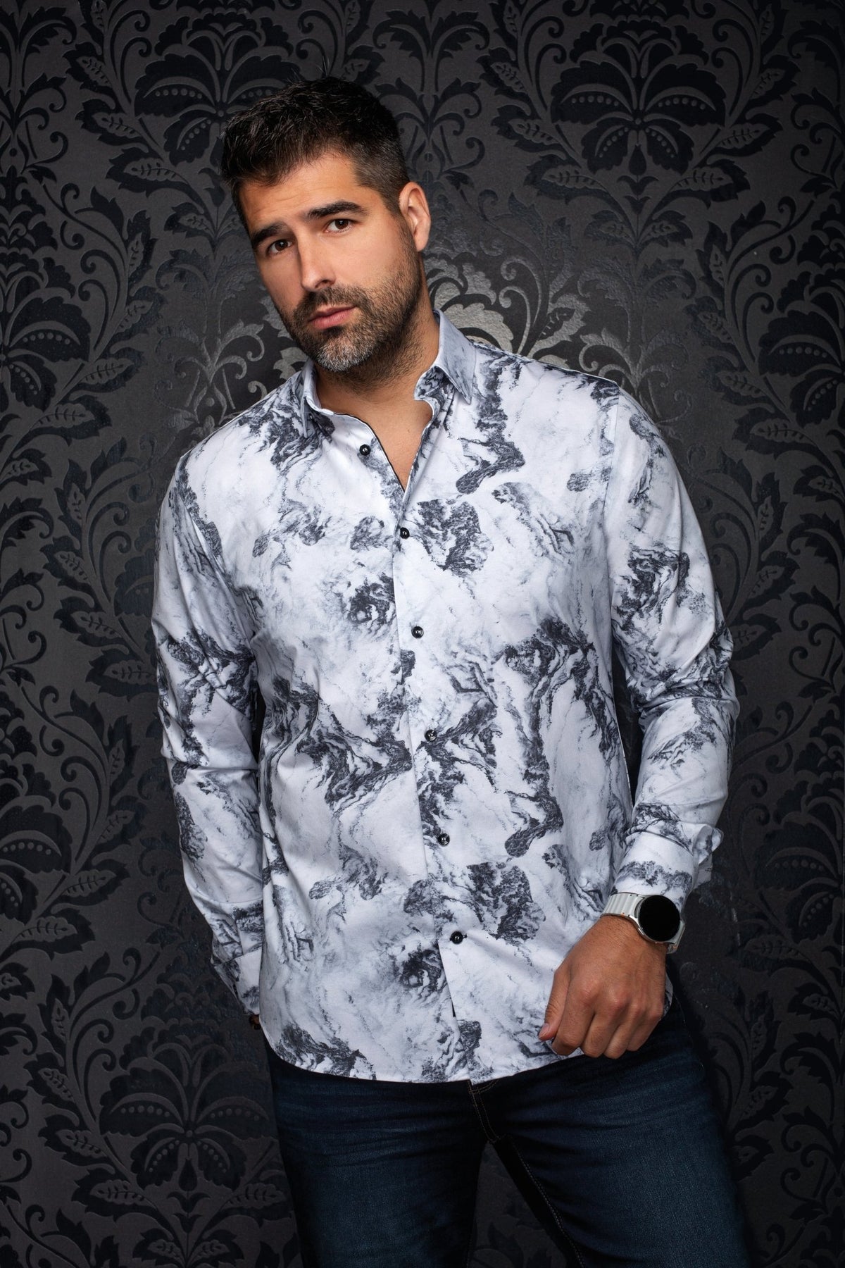 CHEMISE | TOBEY, Grey - AU NOIR