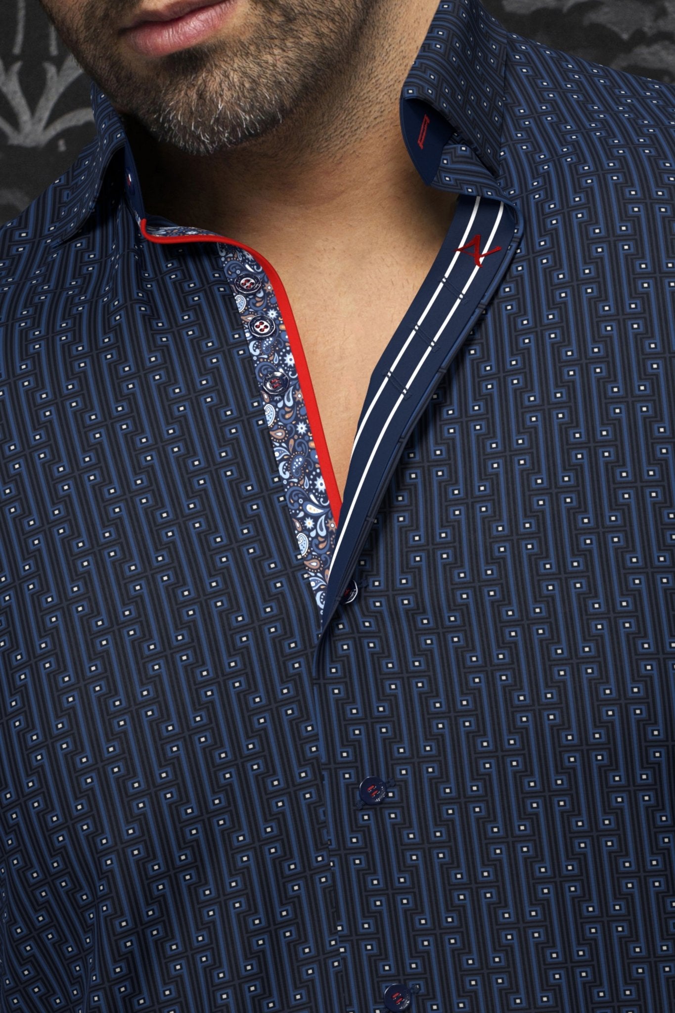 CHEMISE | UNDERWOOD, Navy - AU NOIR