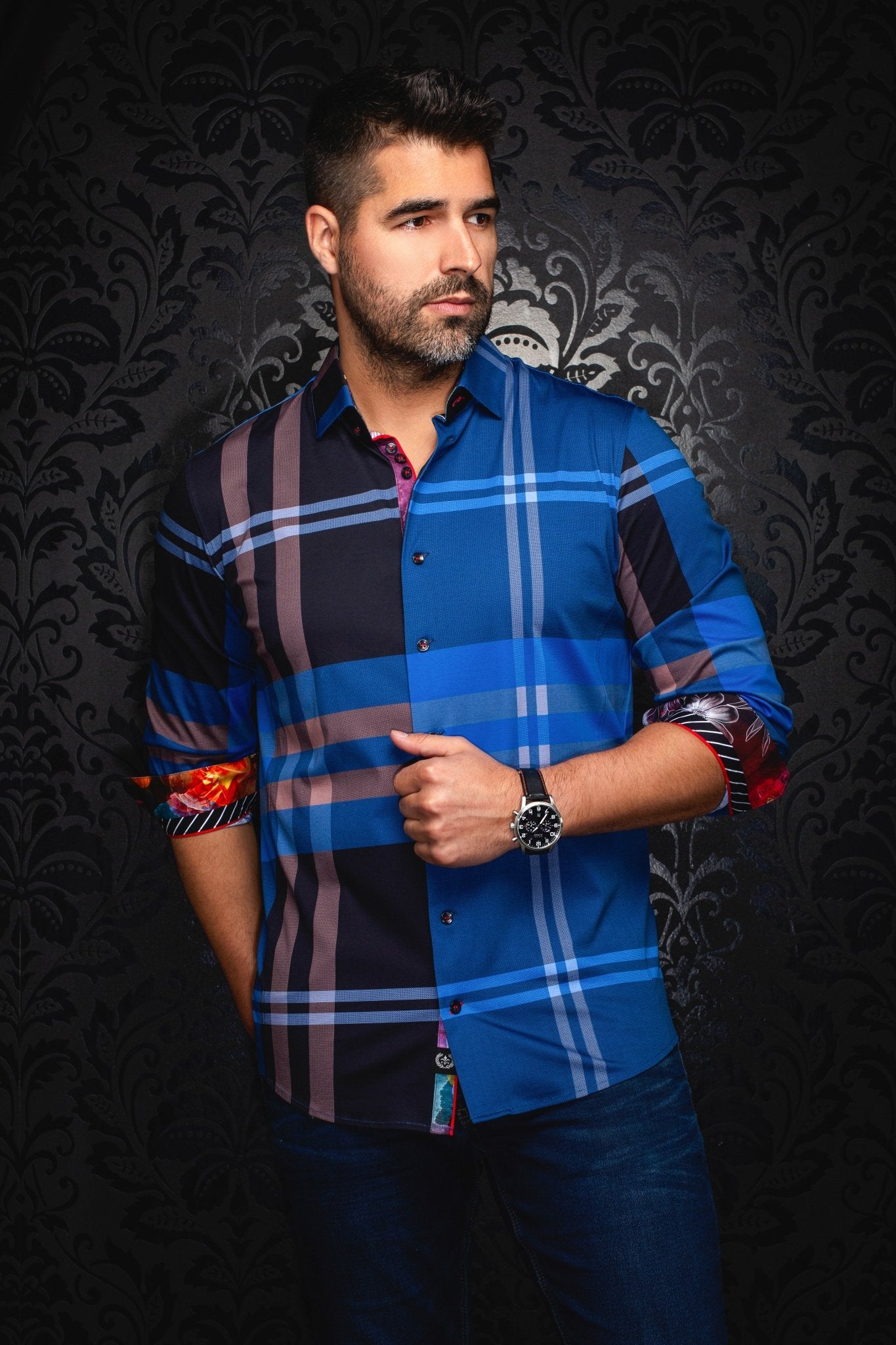 Camisa | VERDI, Indigo - AU NOIR