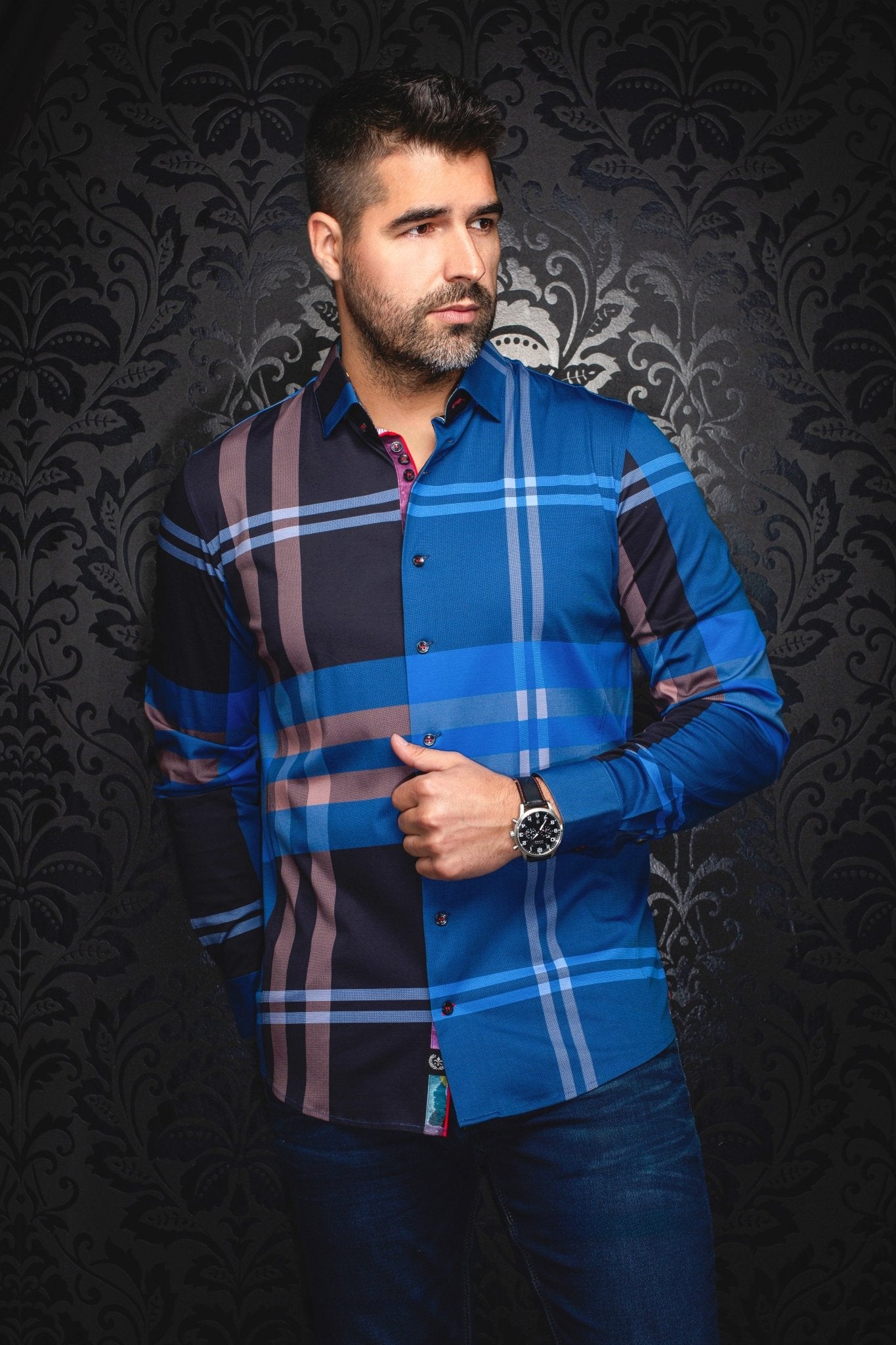 Camisa | VERDI, Indigo - AU NOIR