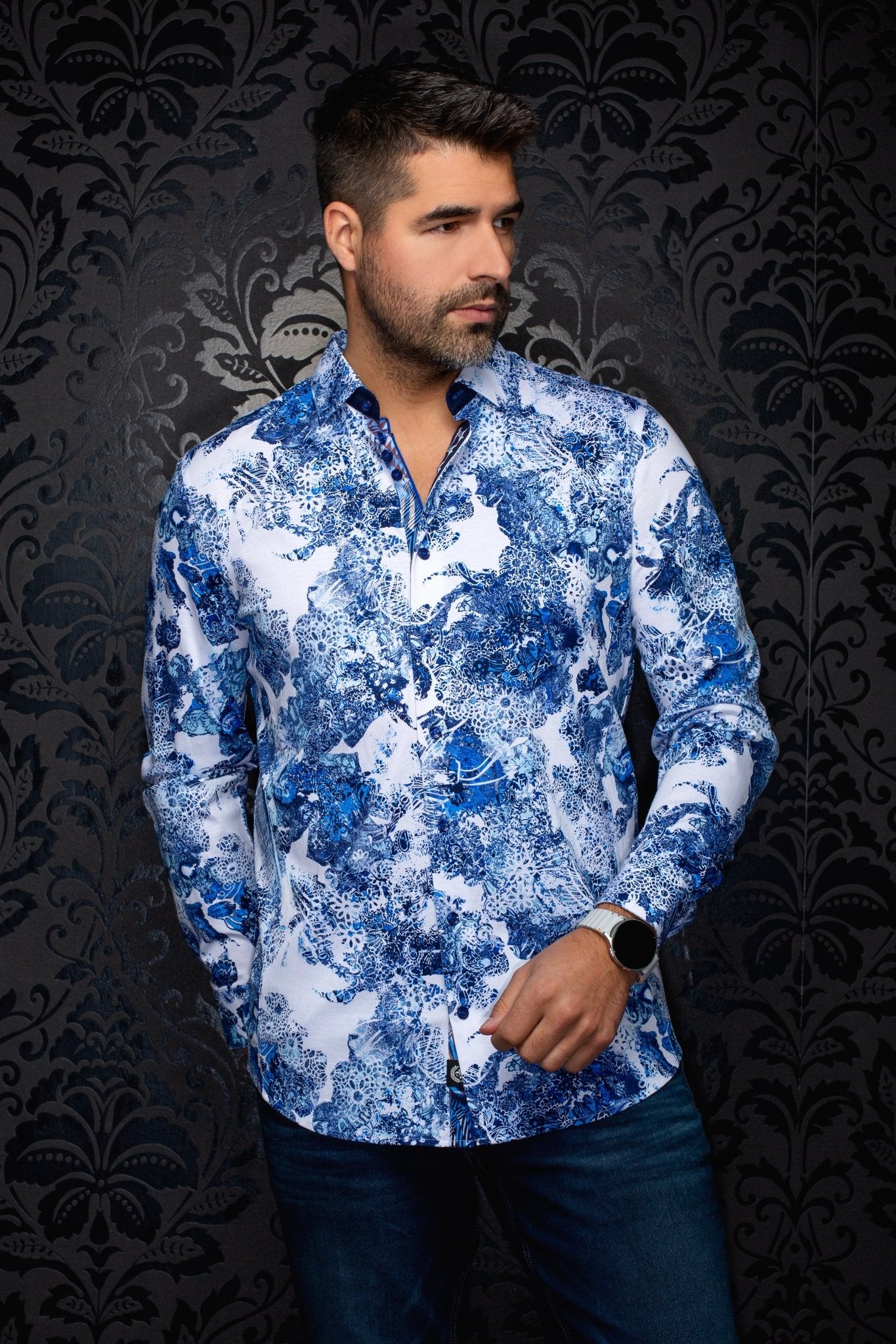 Camisa  WISTERIA, Azul - AU NOIR
