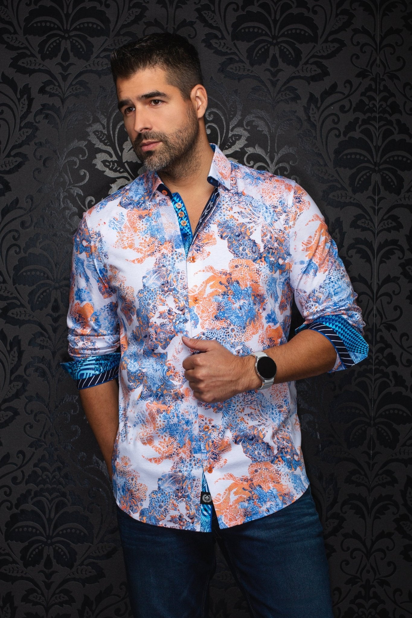 Camisa  WISTERIA, Naranja - AU NOIR