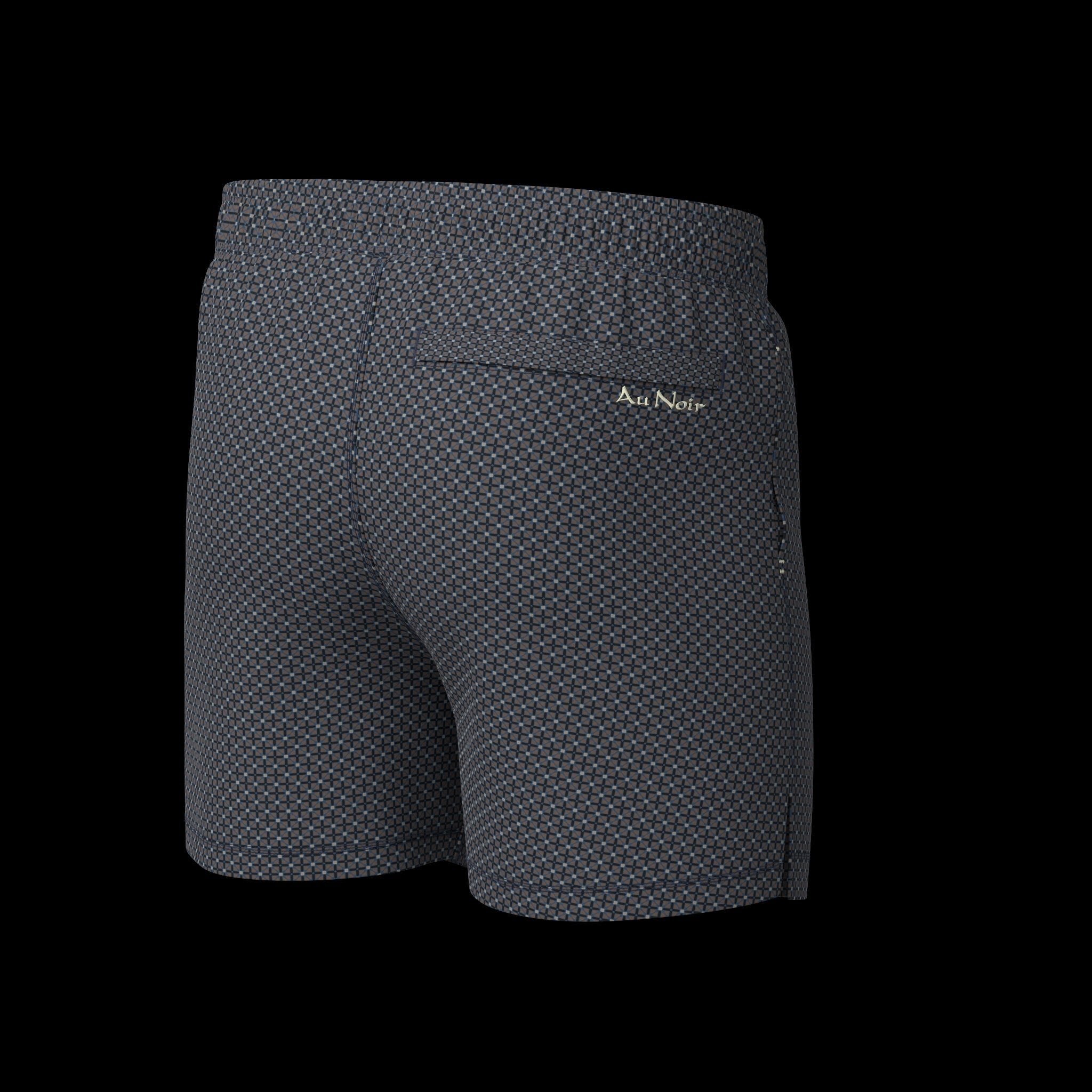 swimsuit  HUNT, azul marino y tabaco - AU NOIR