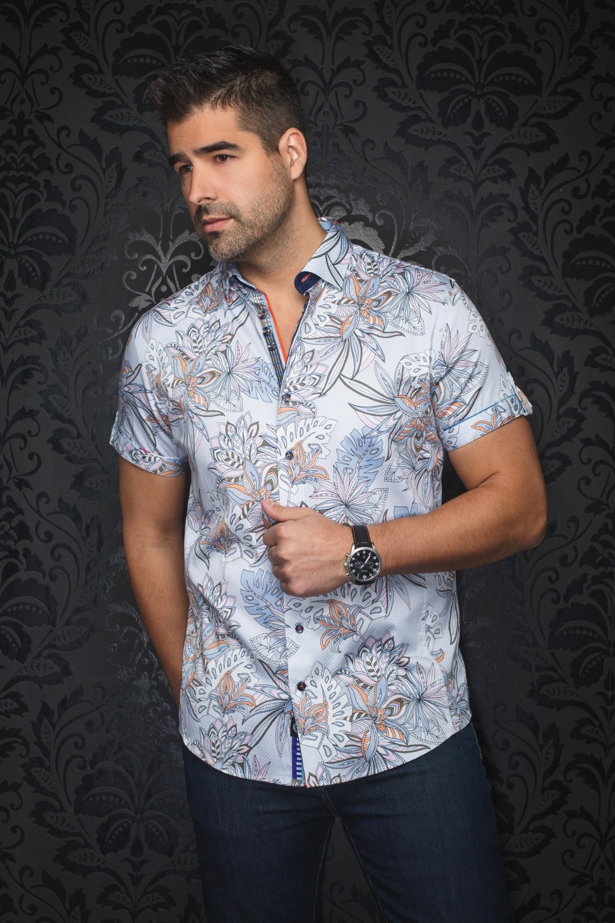 Short Sleeves | CORRADO, Light Blue - AU NOIR
