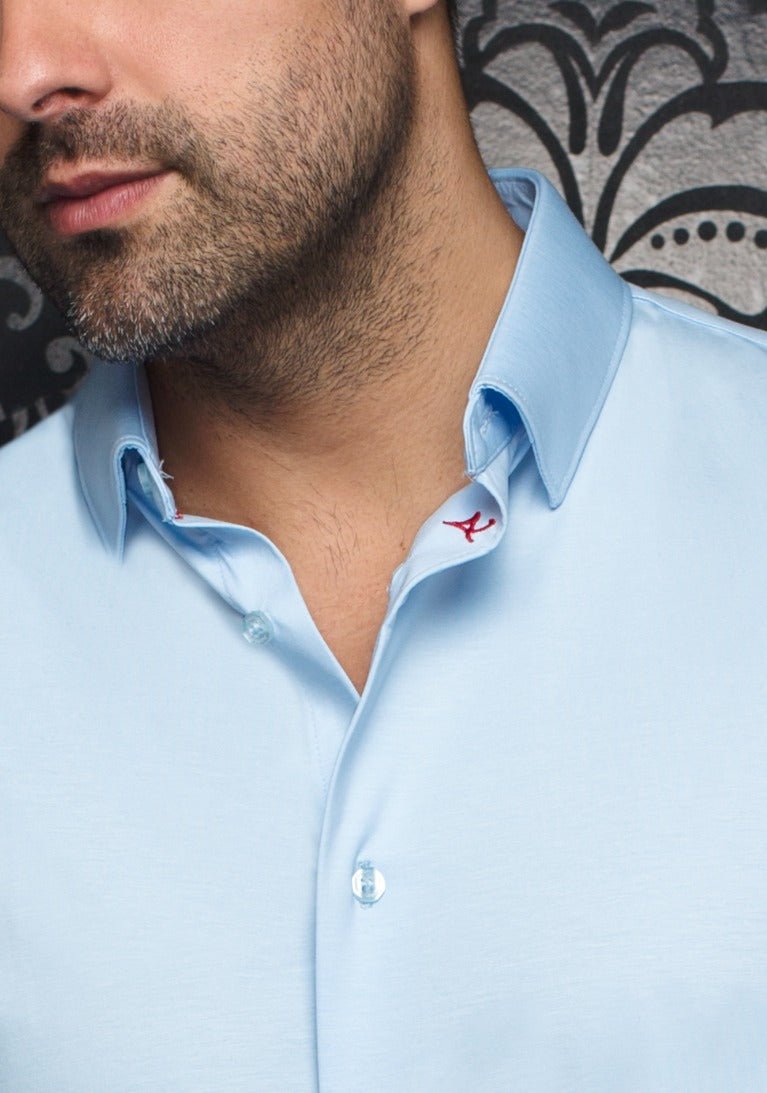 MANGA CORTA EXTENSIBLE | ALEX-SLD, azul claro - AU NOIR