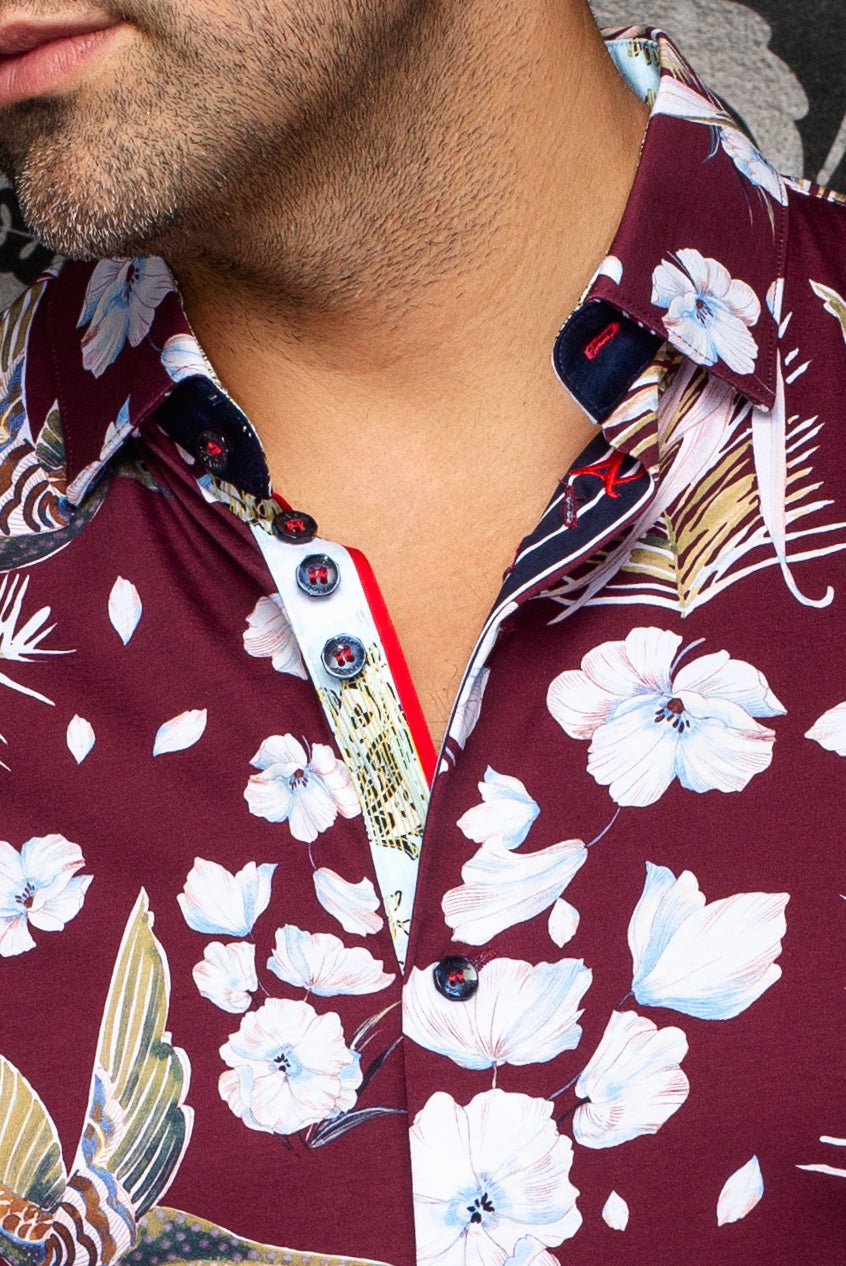 MANCHES COURTES EXTENSIBLE | BRASILIA, Burgundy - AU NOIR