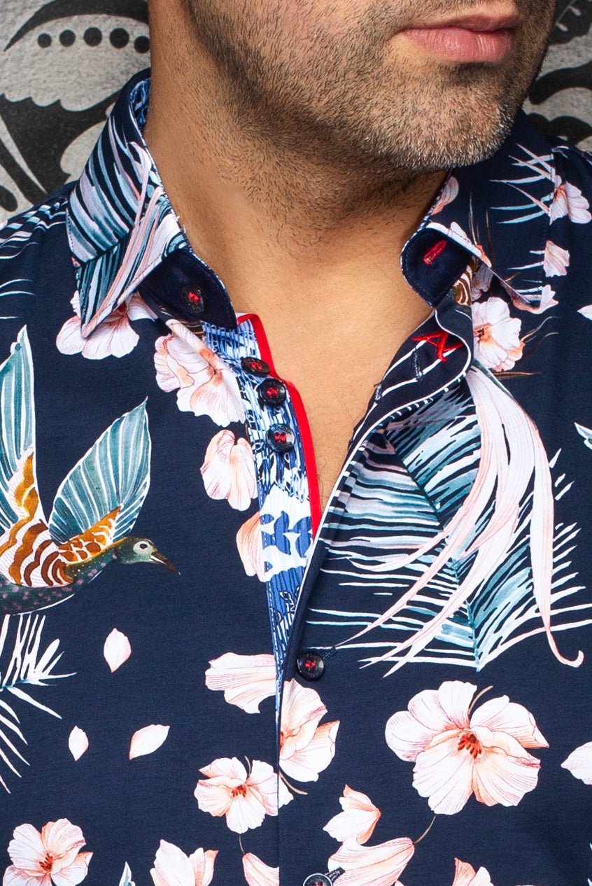 MANCHES COURTES EXTENSIBLE | BRASILIA, Navy - AU NOIR