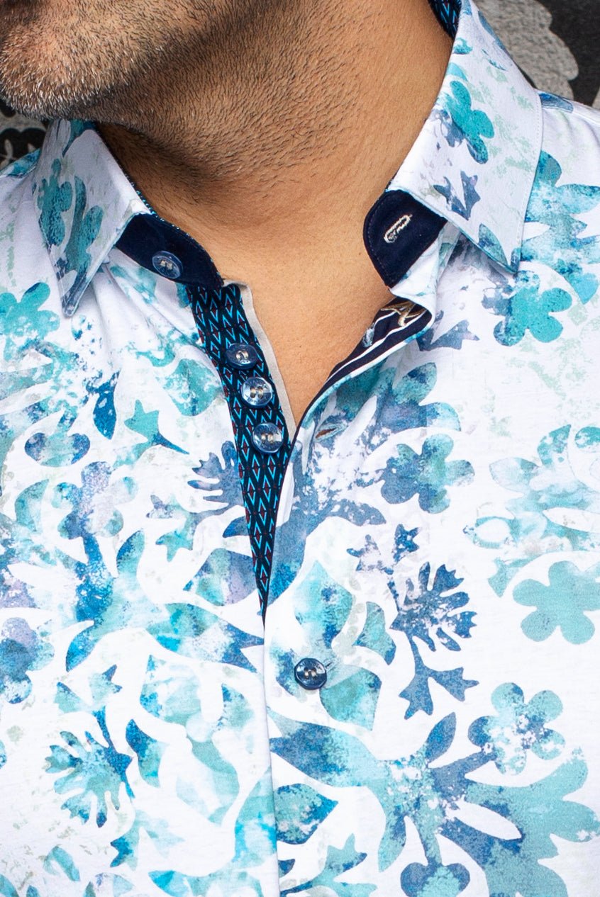 MANCHES COURTES EXTENSIBLE | TAVIRA, Turquoise - AU NOIR