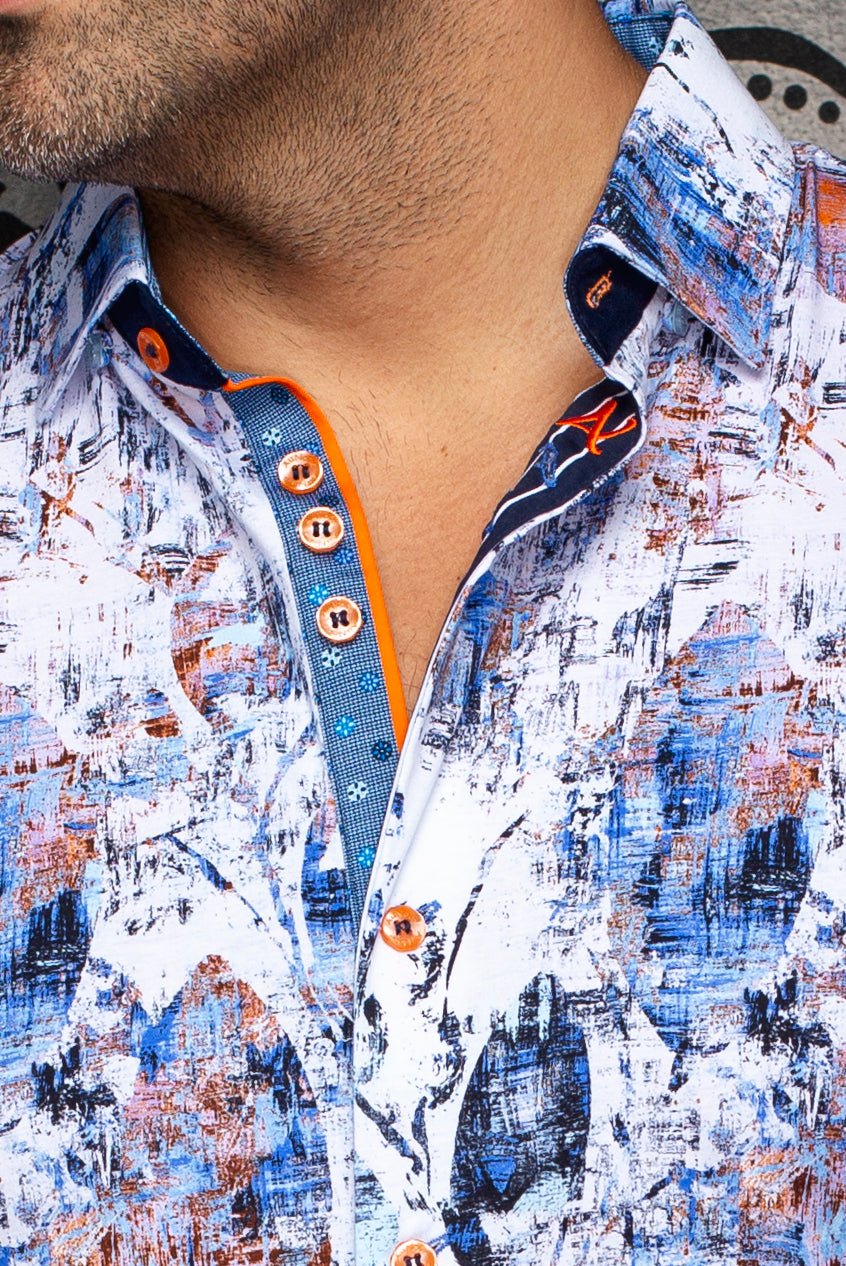 MANCHES COURTES EXTENSIBLE | VENICE, White multi - AU NOIR