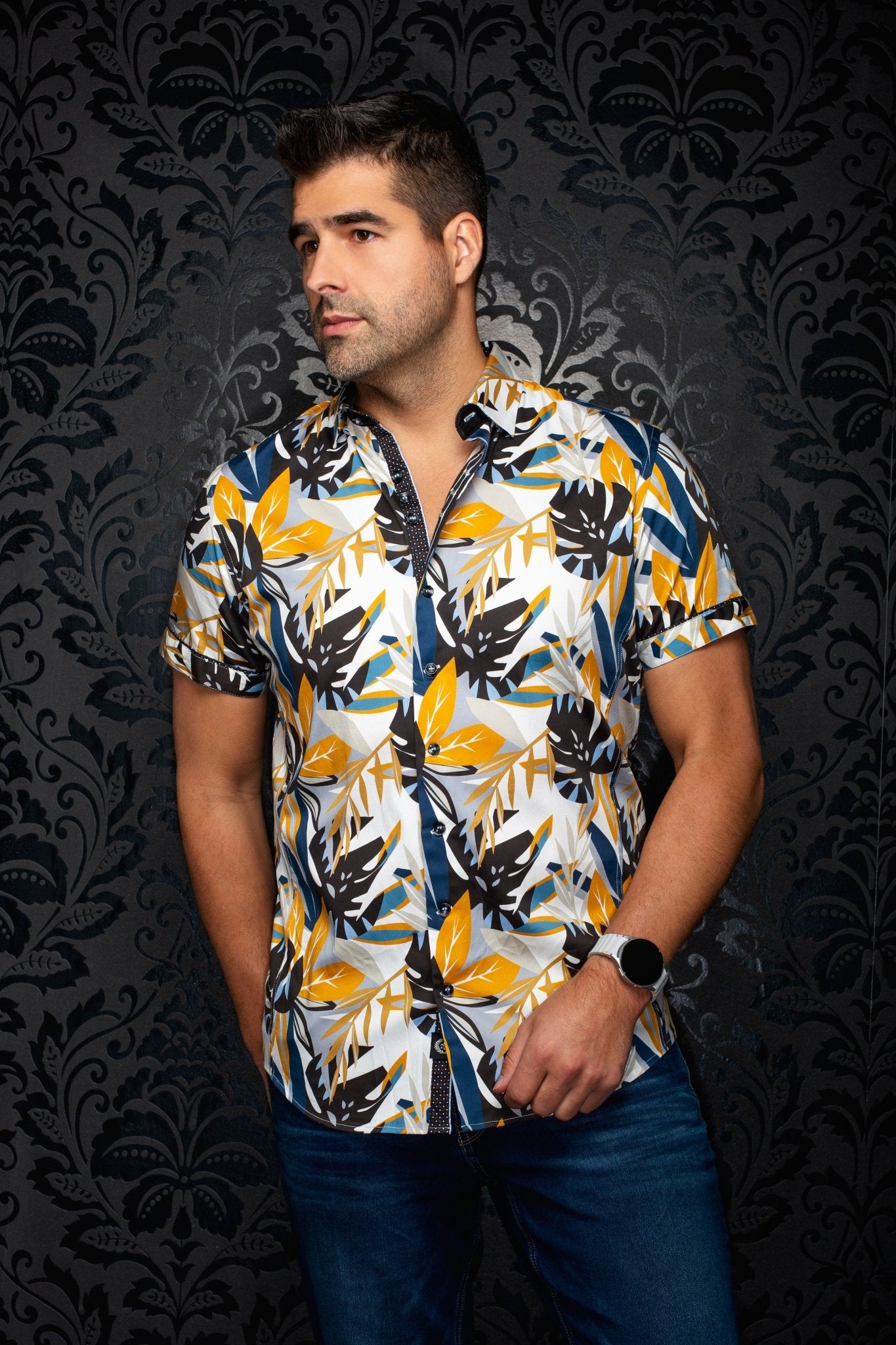 Manches Courtes | GREENWILD, Gold - AU NOIR