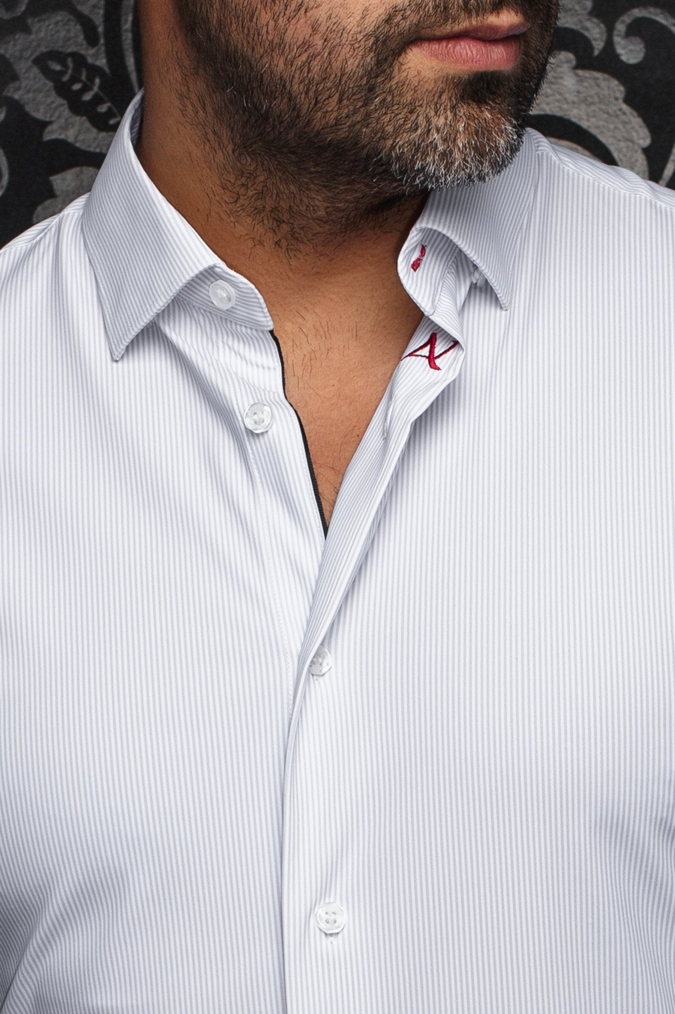 MANCHES LONGUES NYLON | NICOLAS STRP, White - AU NOIR