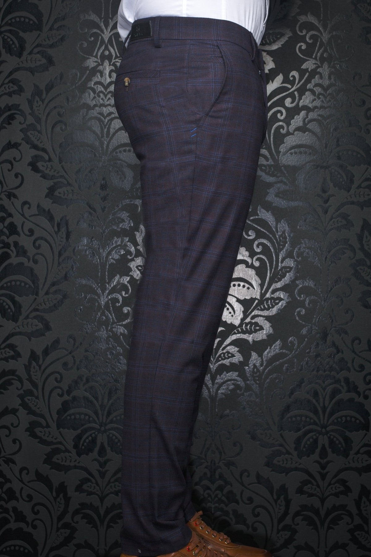 PANTS  BERETTA - FARRELL, Plum - AU NOIR