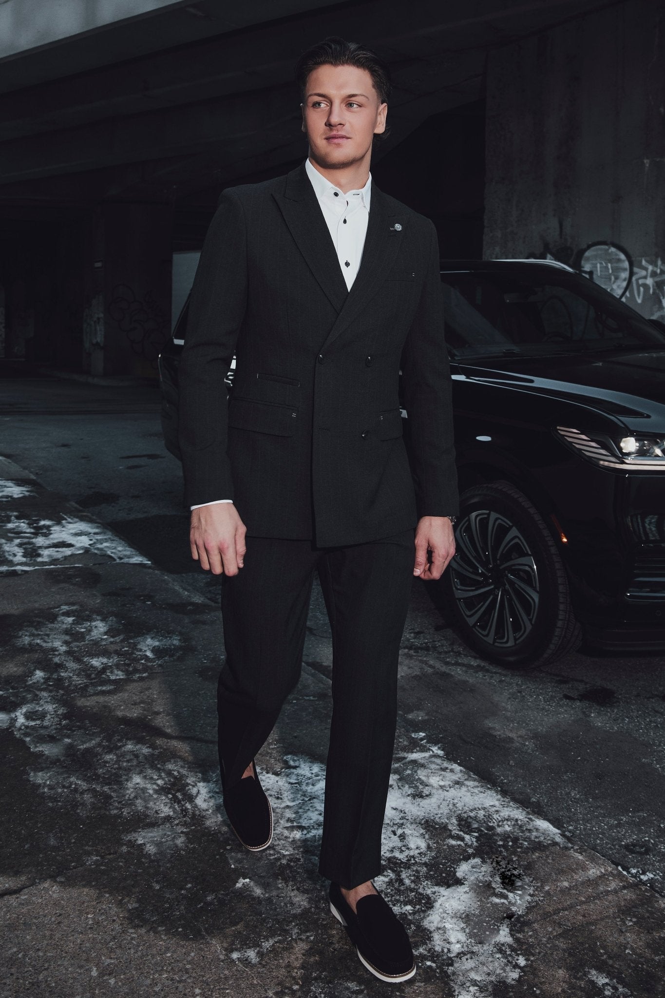 PANTALON | BOMER - WEBLEY, Black - AU NOIR