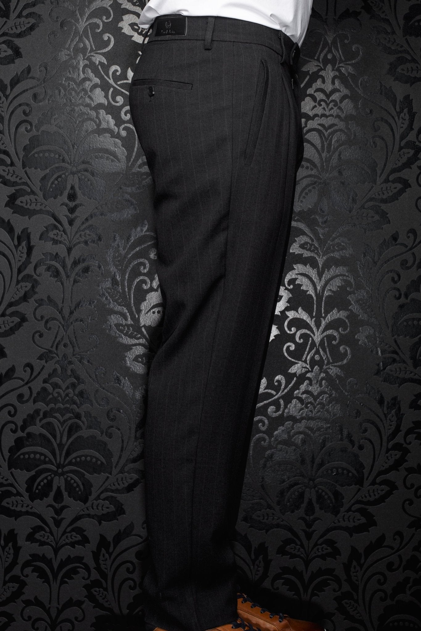 PANTS  BOMER - WEBLEY, Black - AU NOIR