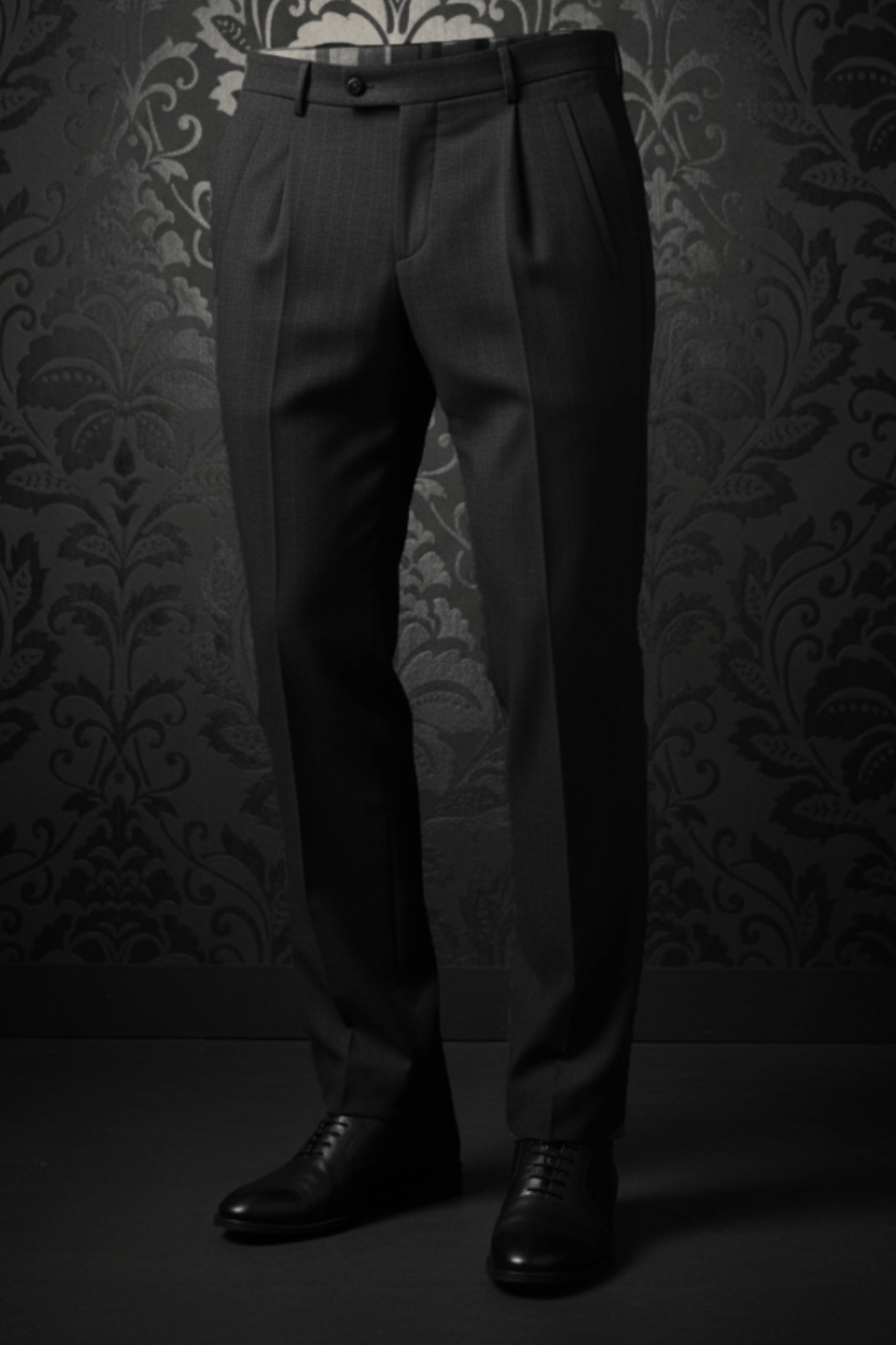 PANTS | BOMER - WEBLEY, Black - AU NOIR