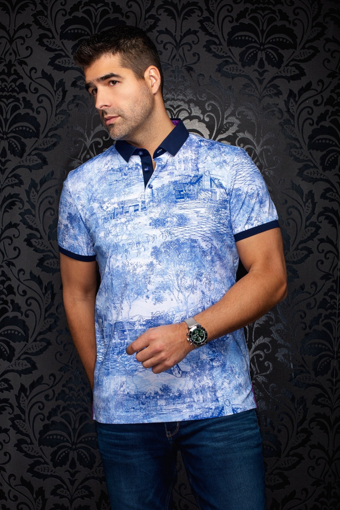 POLO | DRAINTREE, azul claro - AU NOIR