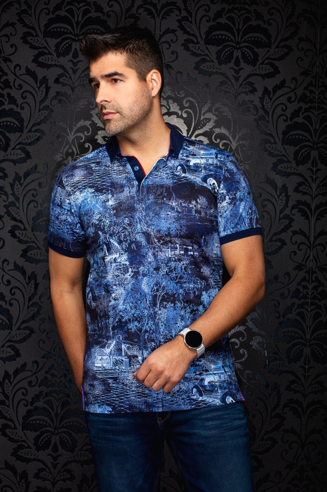 POLO | DRAINTREE, azul marino - AU NOIR