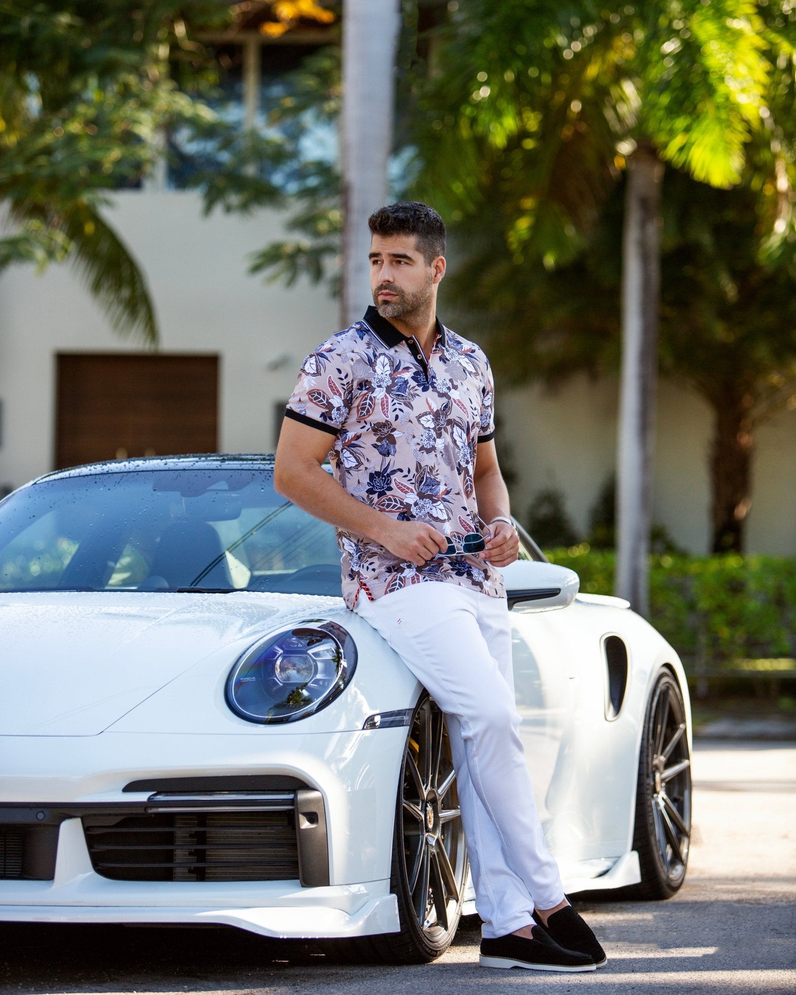 POLO SHIRT | HIVA, Tan - AU NOIR