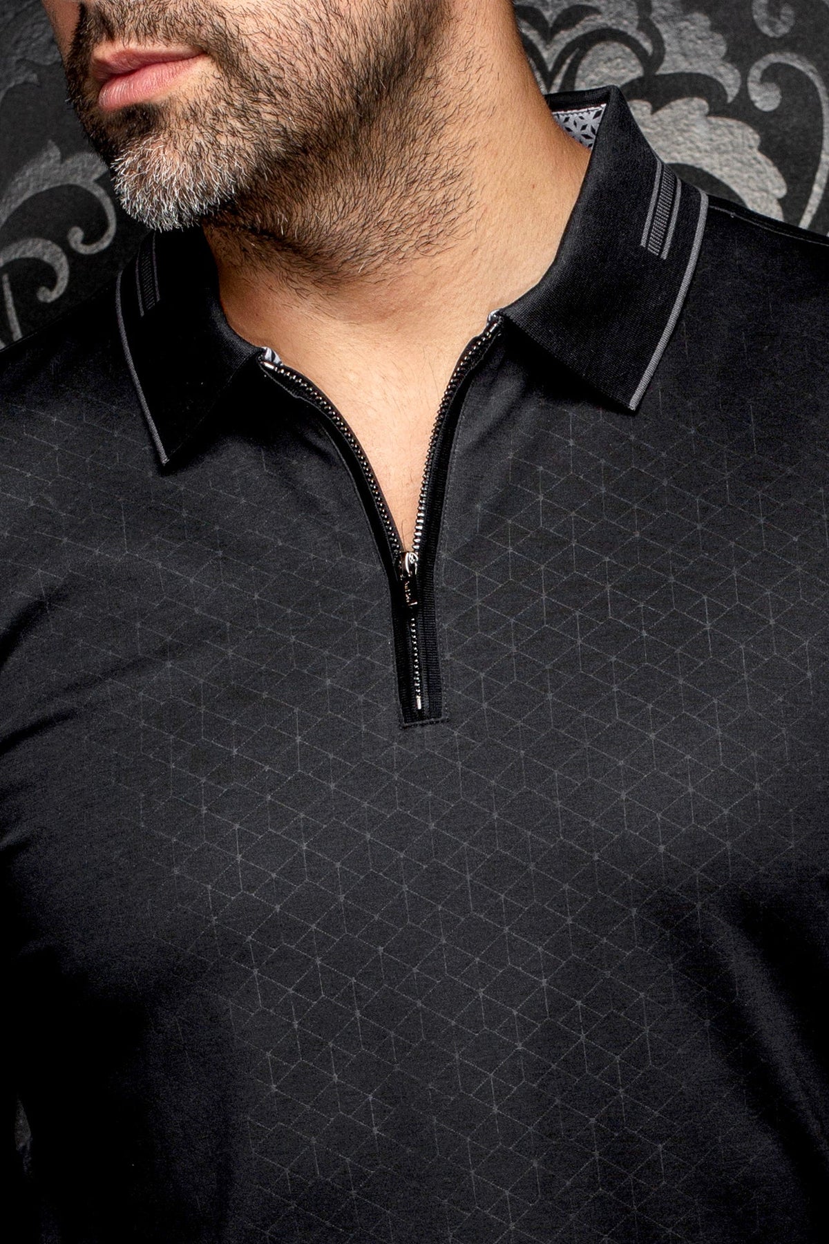 POLO MANCHES LONGUES | AVENOR, Black - AU NOIR