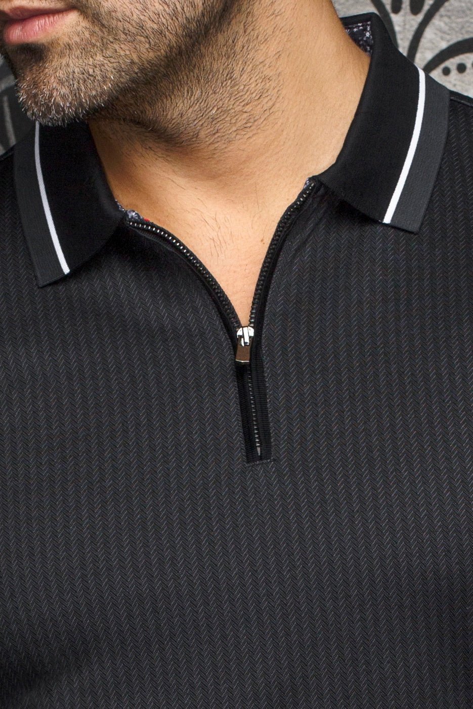 POLO MANCHES LONGUES | FEDERICO, Black - AU NOIR