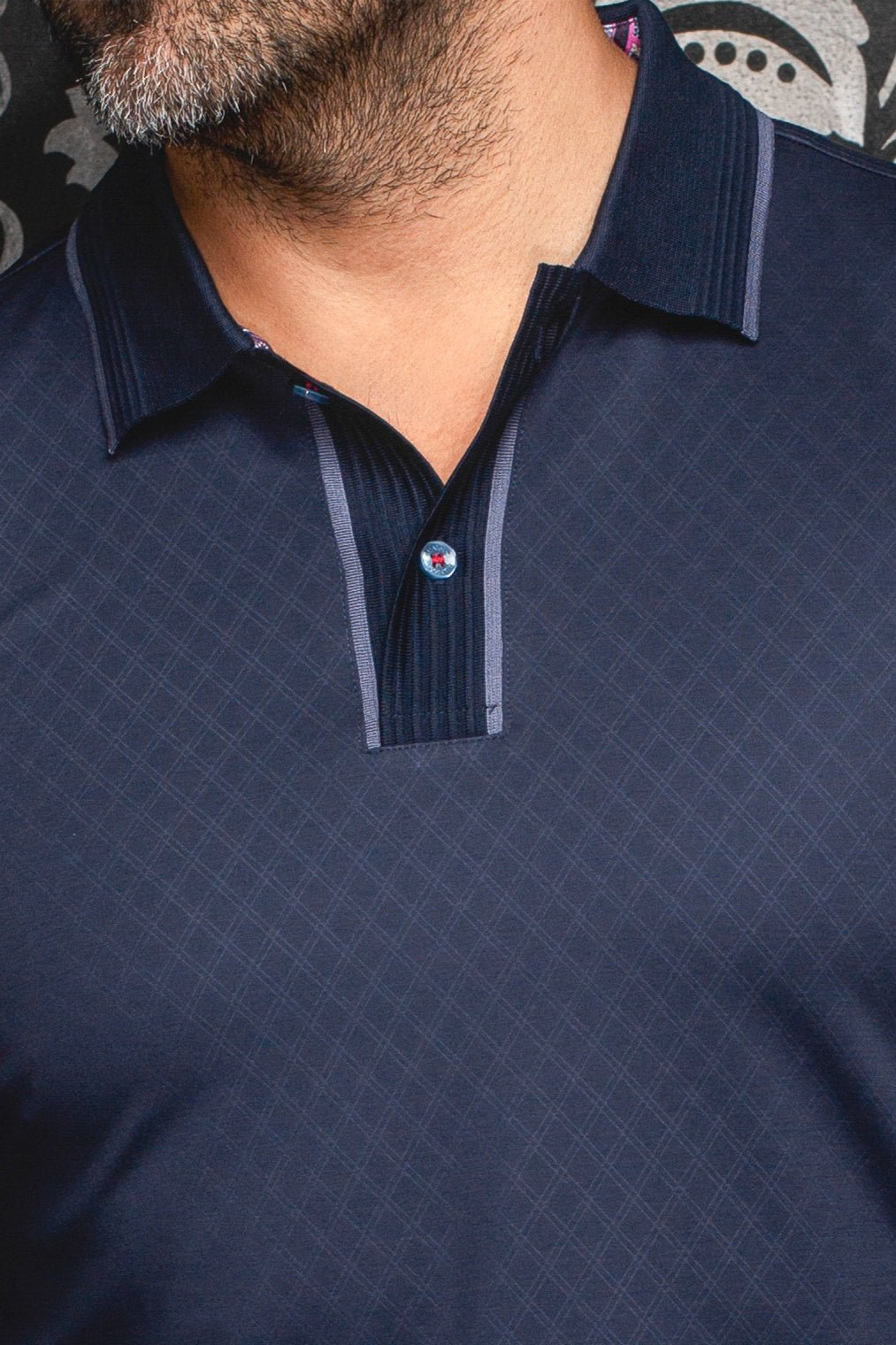 POLO MANCHES LONGUES | KANT, Navy - AU NOIR