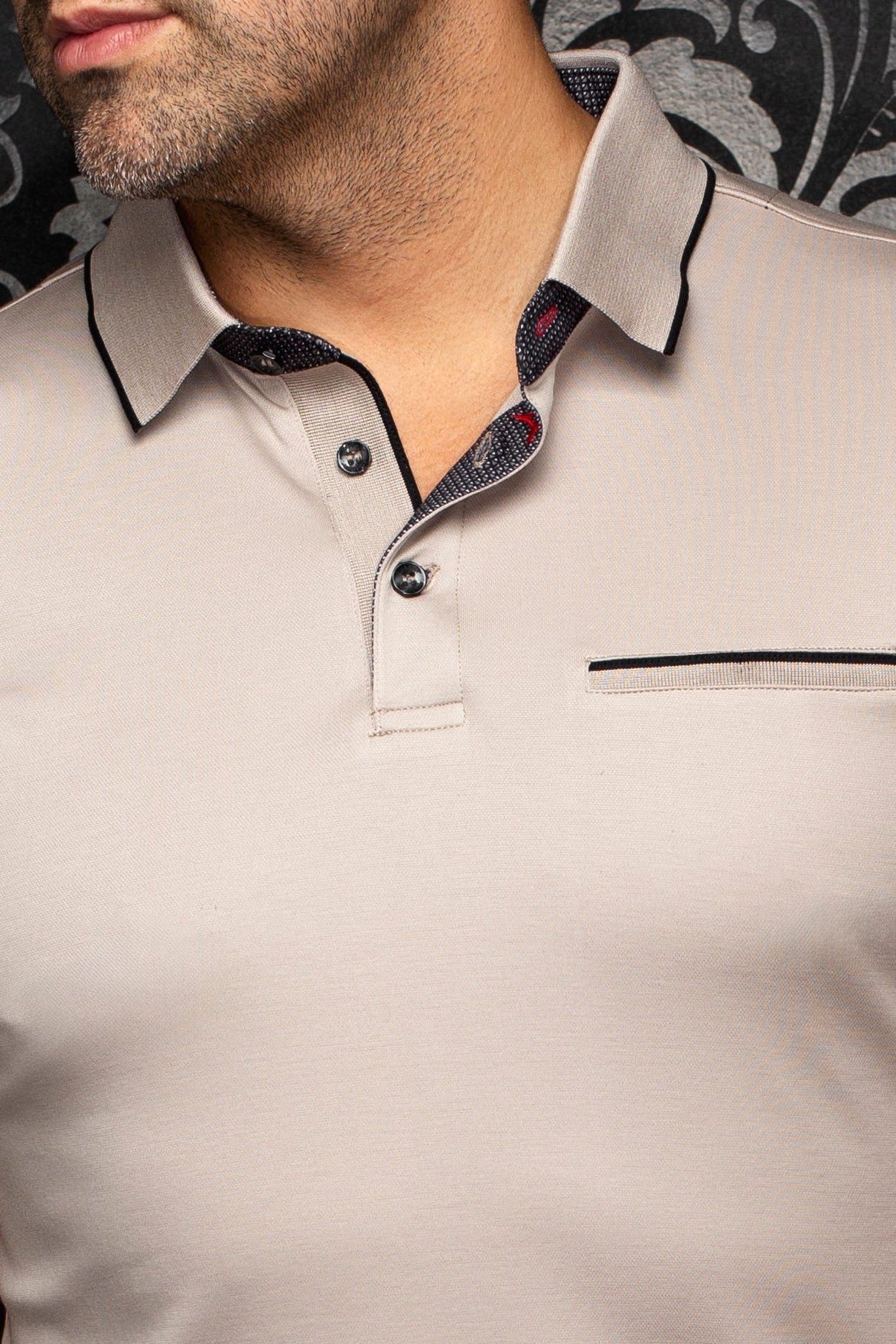 Polo Shirt | MERCURY, Stone - AU NOIR