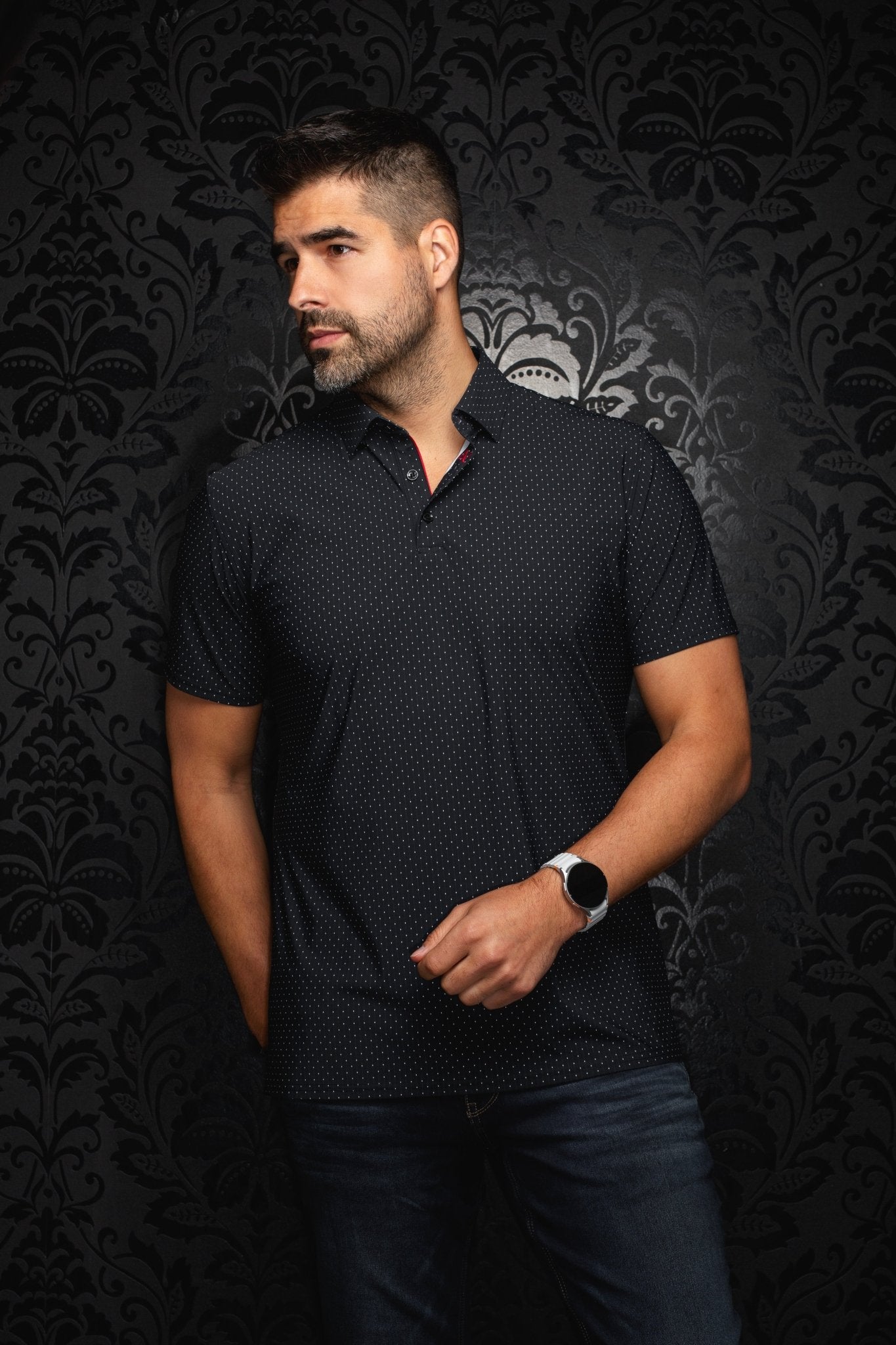 POLO PERFORMANCE | RAPHY NDL, Black - AU NOIR