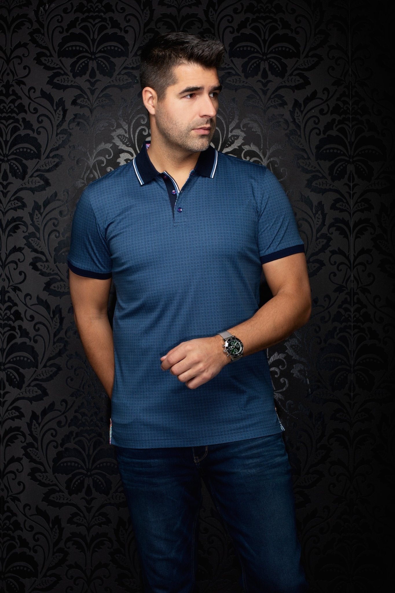 POLO | SEACLIFF, azul marino - AU NOIR