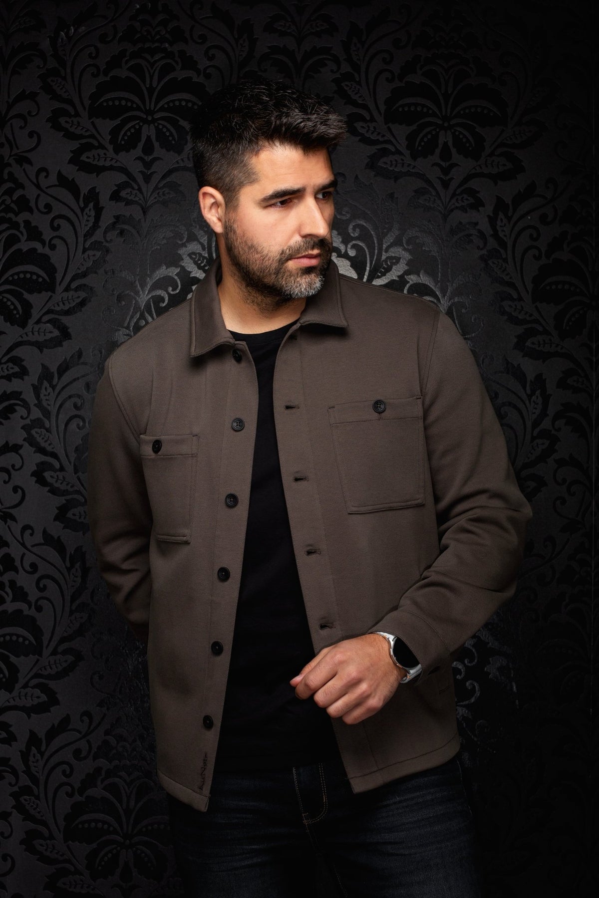 SURCHEMISE | BRIAN, Taupe - AU NOIR