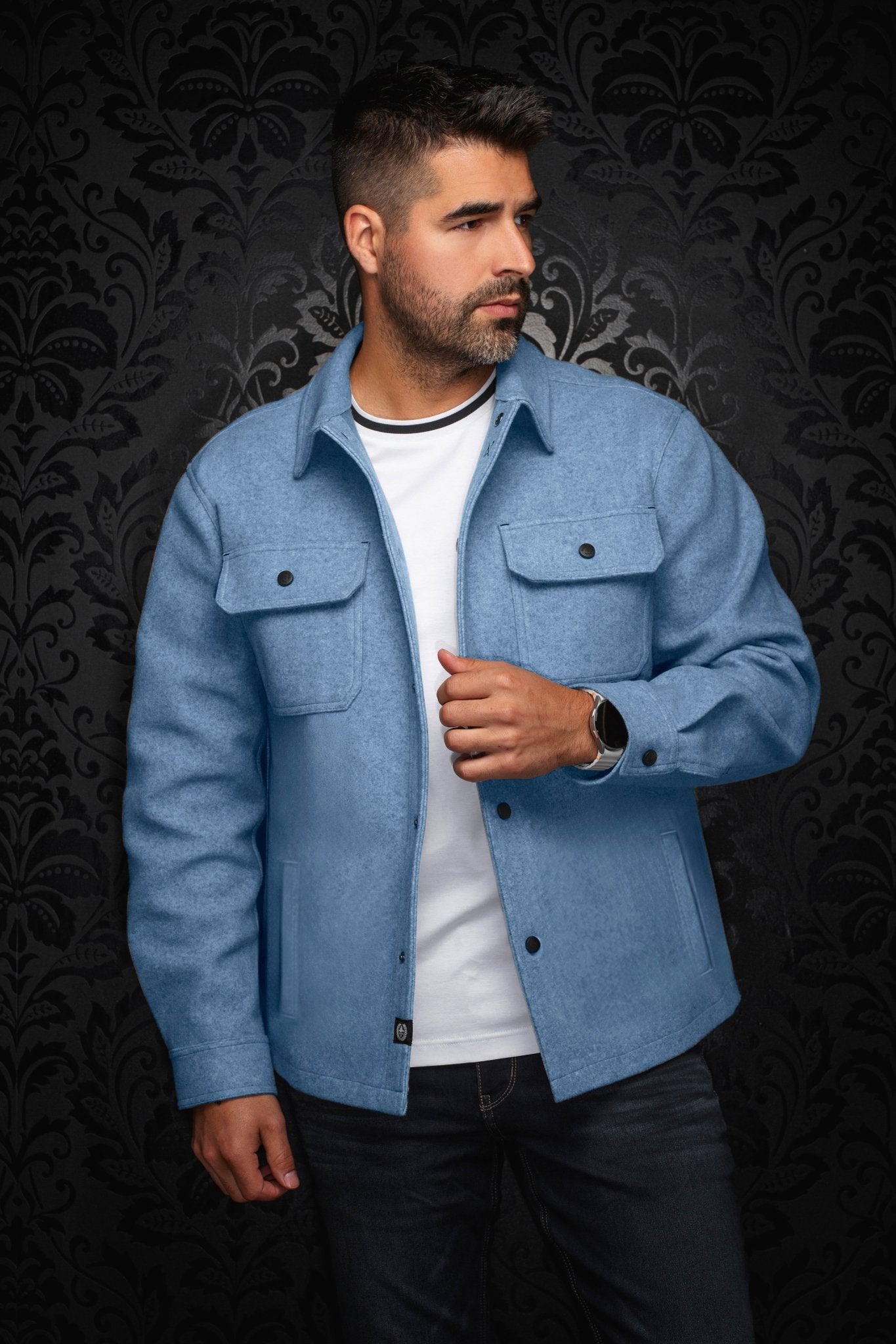 SURCHEMISE | DANALI, Light Blue - AU NOIR