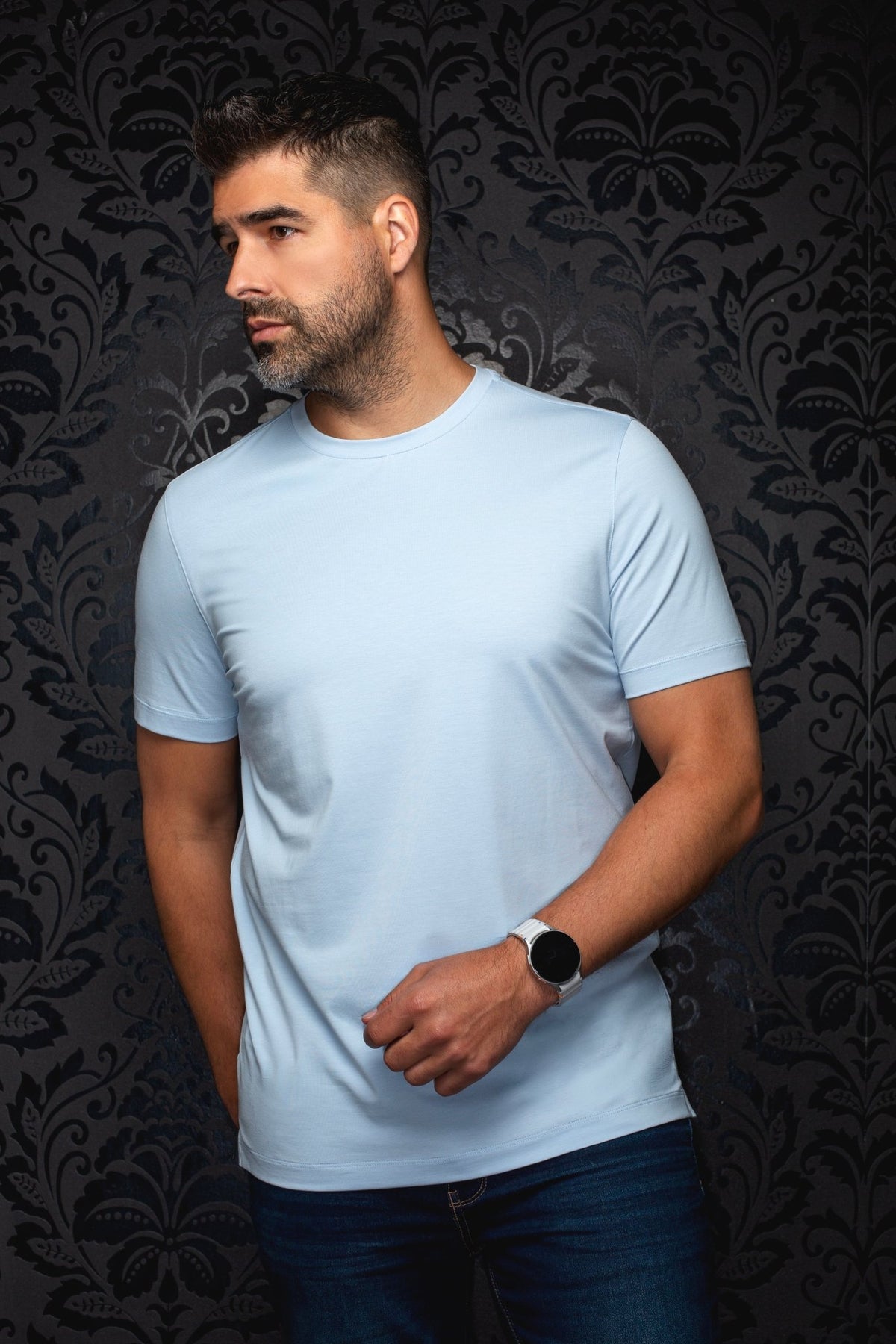 T-shirt | C-MAVEN, Light Blue - AU NOIR