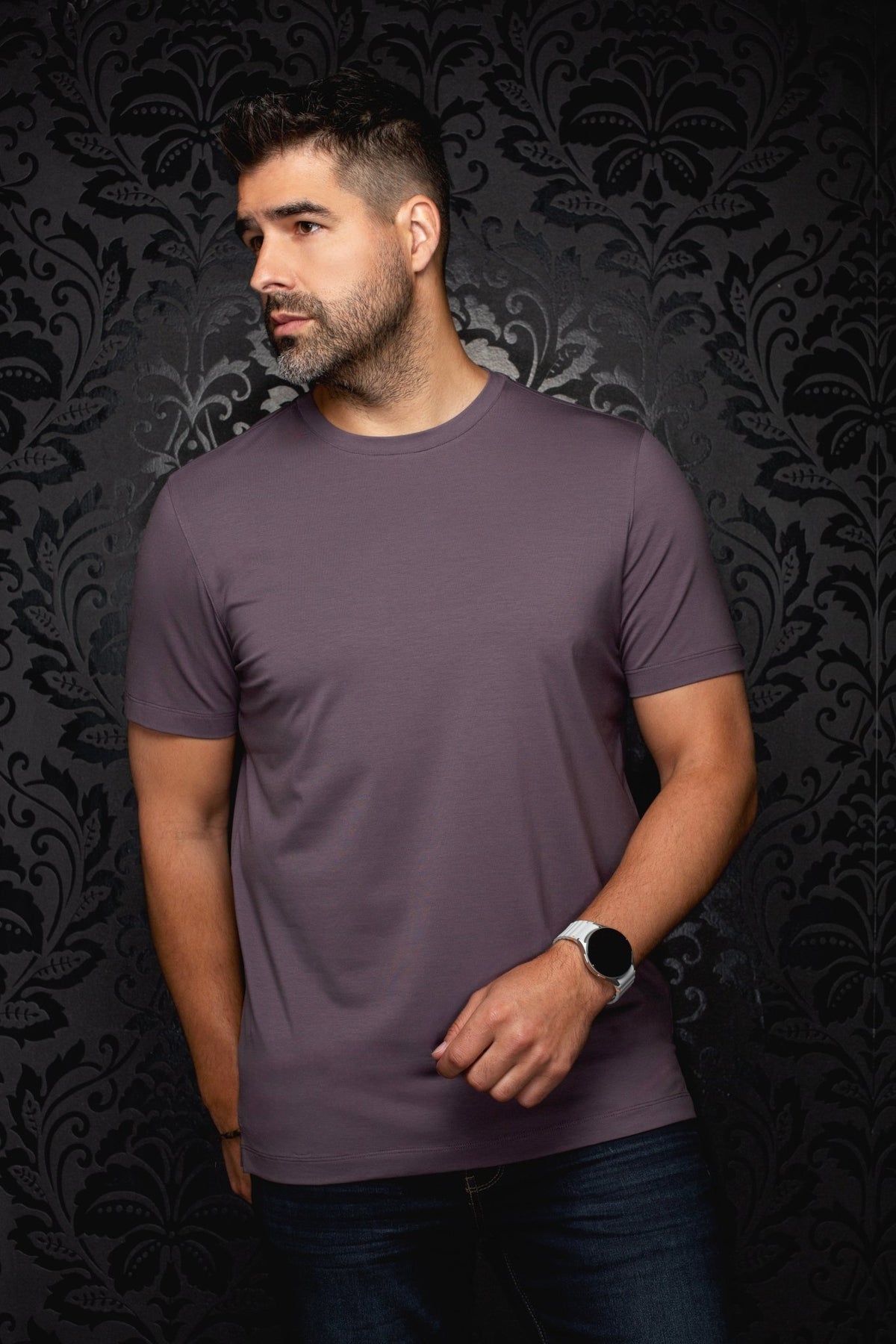 T-shirt | C-MAVEN, Plum - AU NOIR