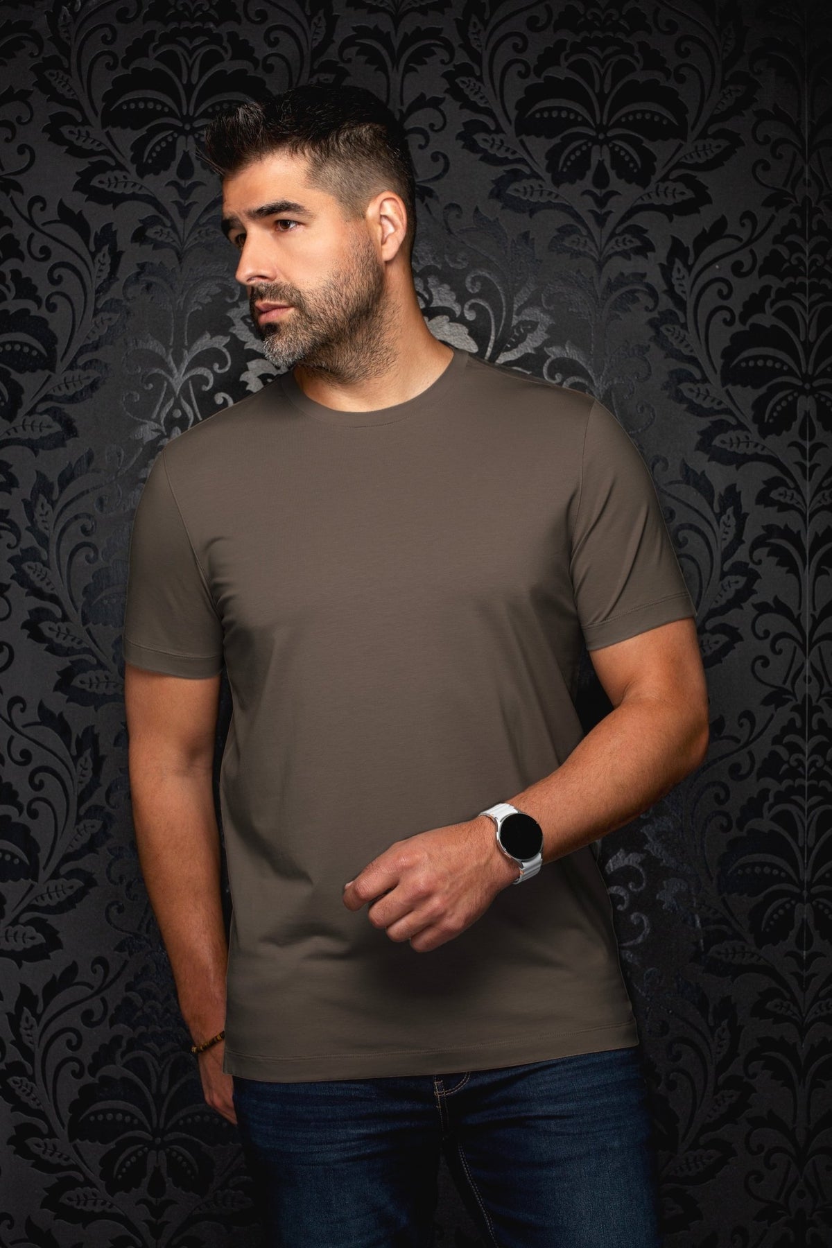 T-shirt | C-MAVEN, Taupe - AU NOIR