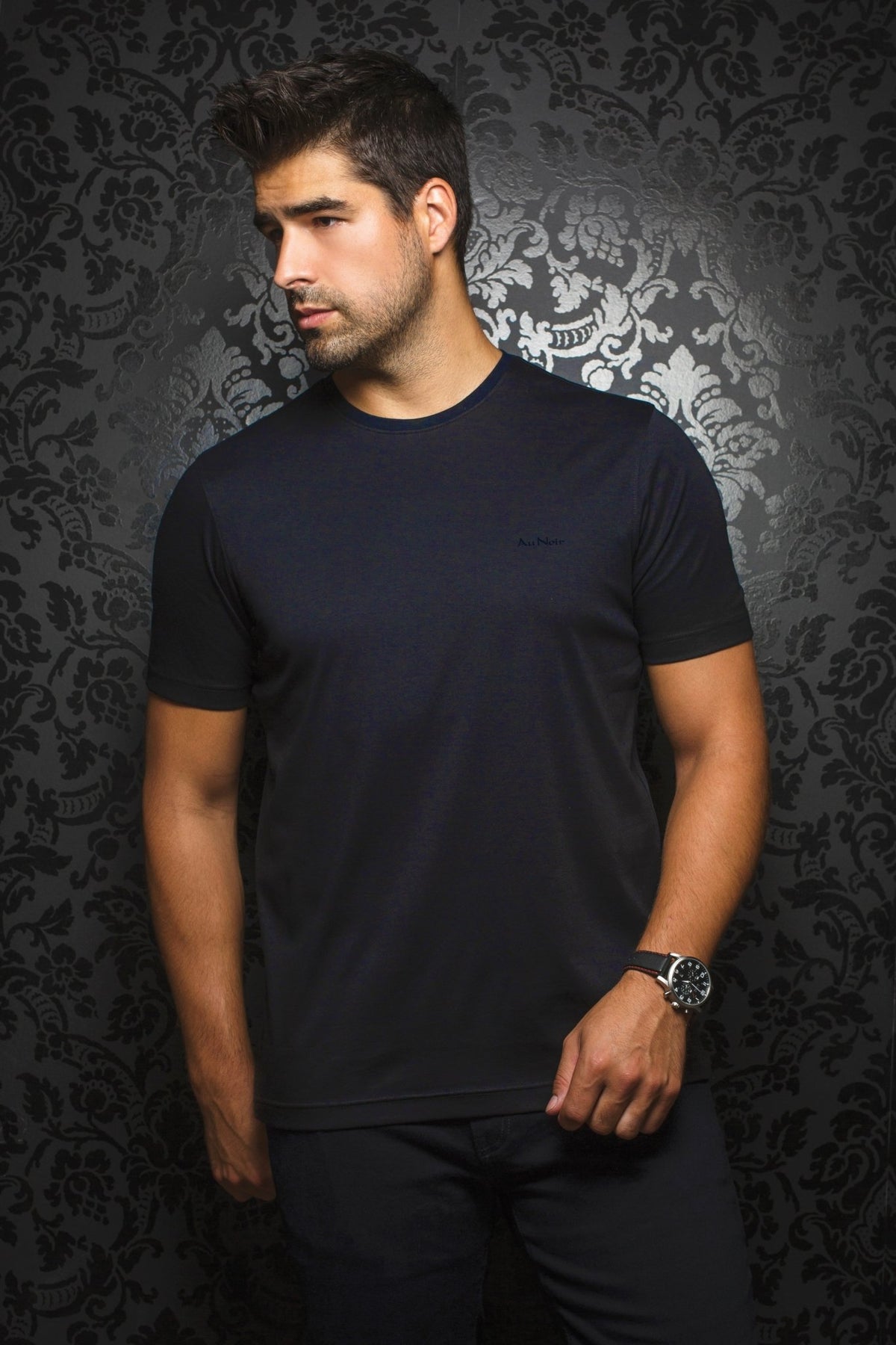 Camiseta | MICHAEL-C, azul marino - AU NOIR