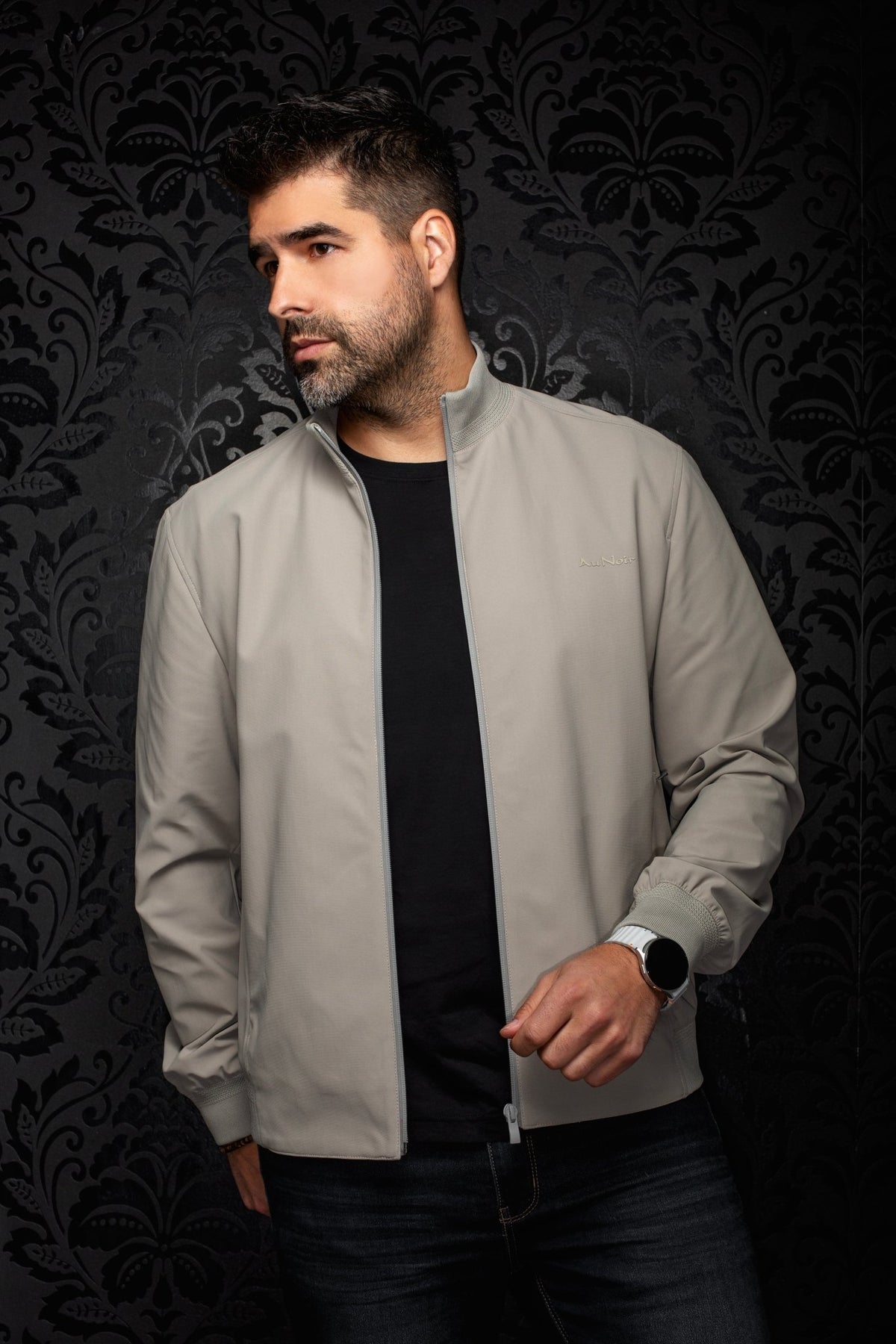 Veste Bomber | LIMAO-MAXWELL, Khaki - AU NOIR