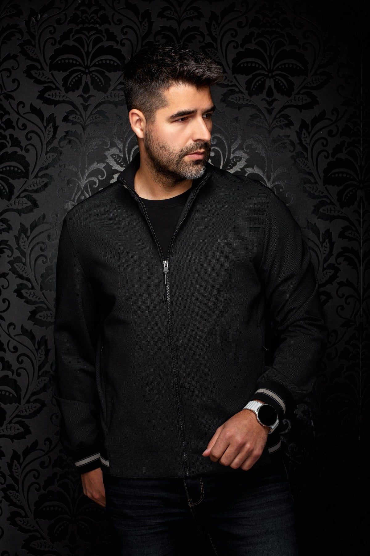 Veste Bomber | ROMEO, Black - AU NOIR