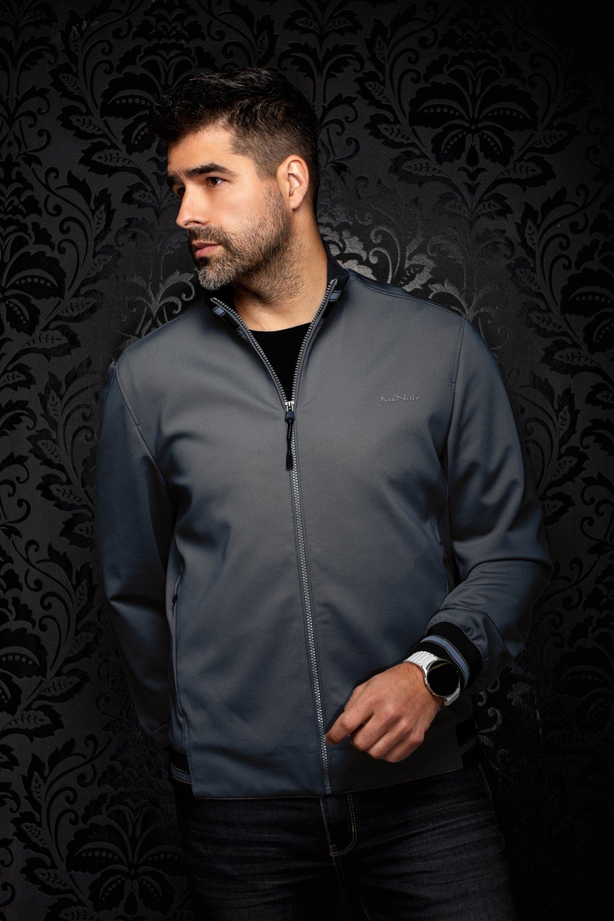 Veste Bomber | ROMEO, Blue - AU NOIR