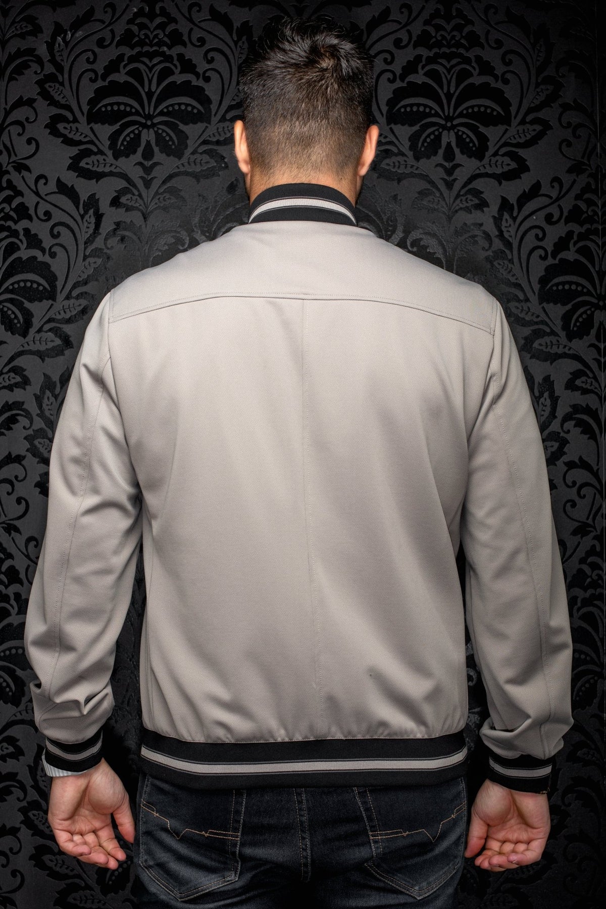Veste Bomber | ROMEO, Taupe - AU NOIR