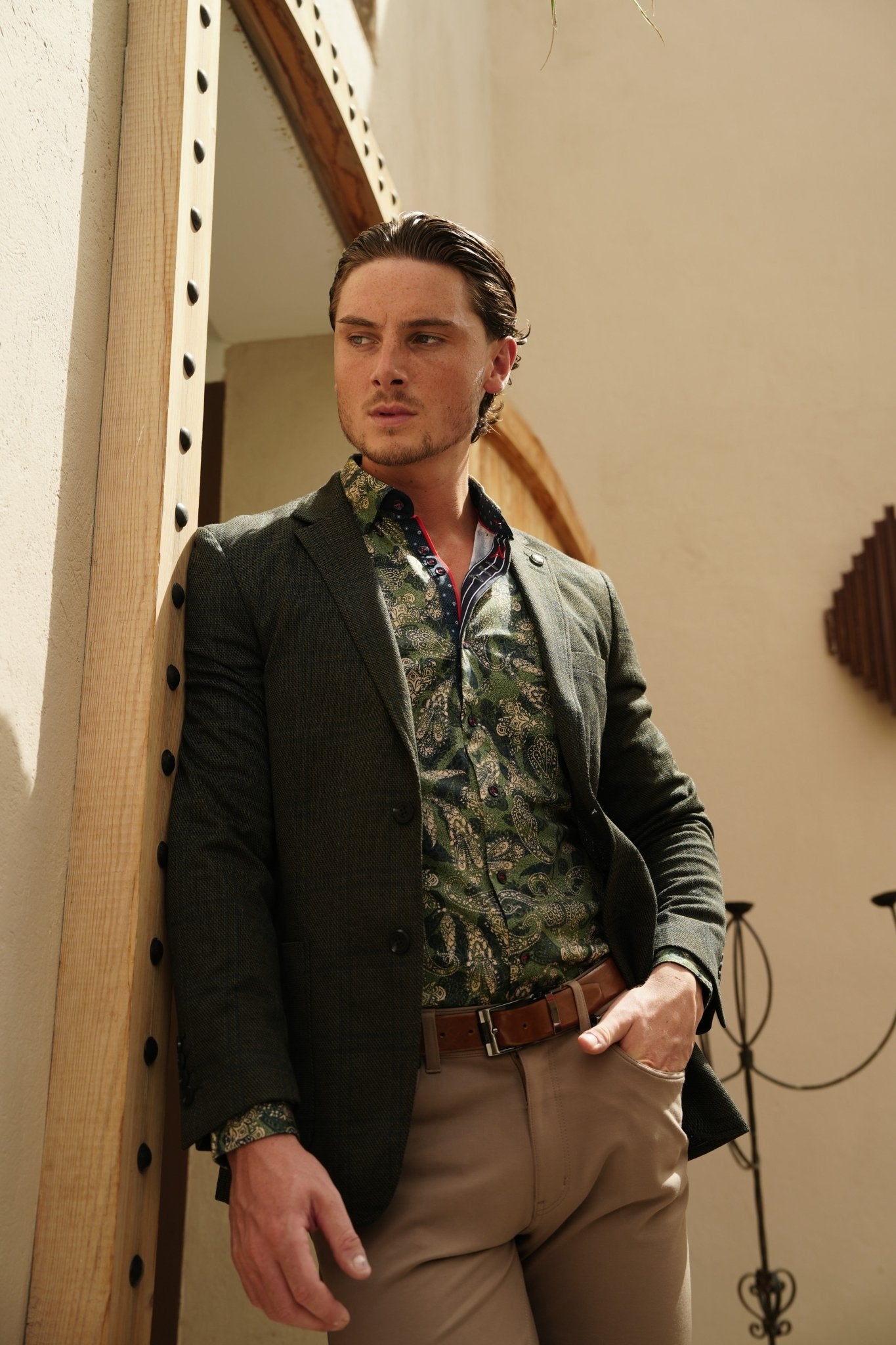 VESTON | BROSNAN, Olive - AU NOIR