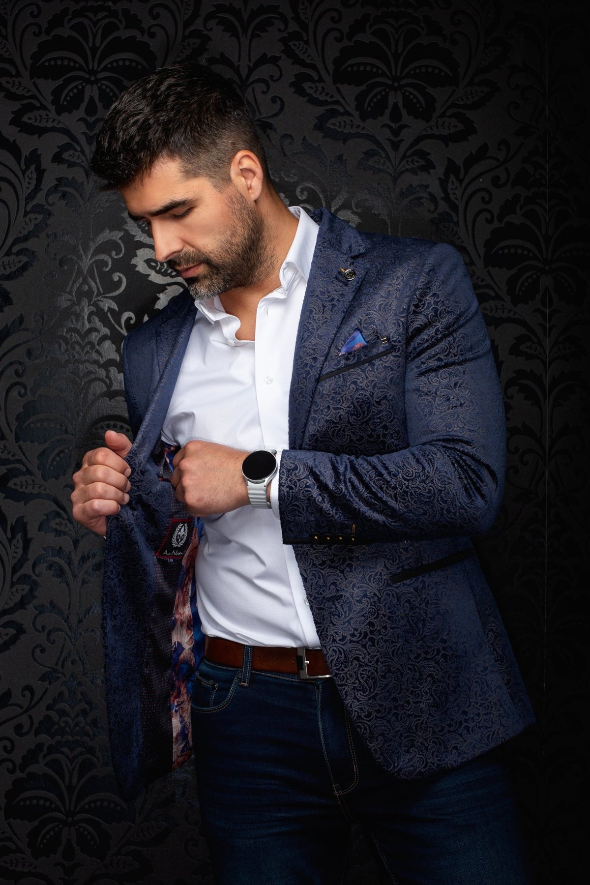 VESTON | CALION, Navy - AU NOIR