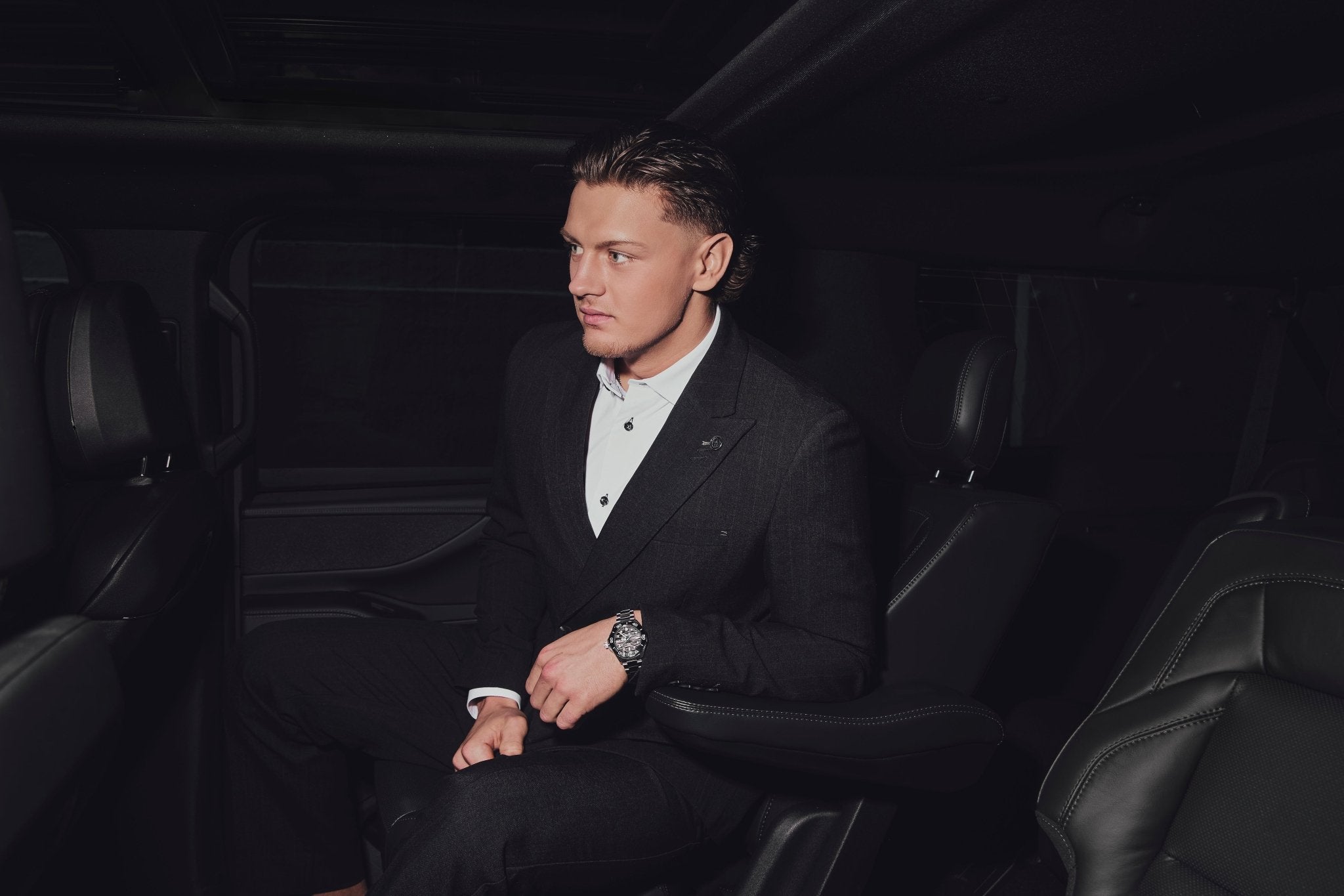 VESTON DOUBLE BOUTONNAGE | BOMER, Black - AU NOIR