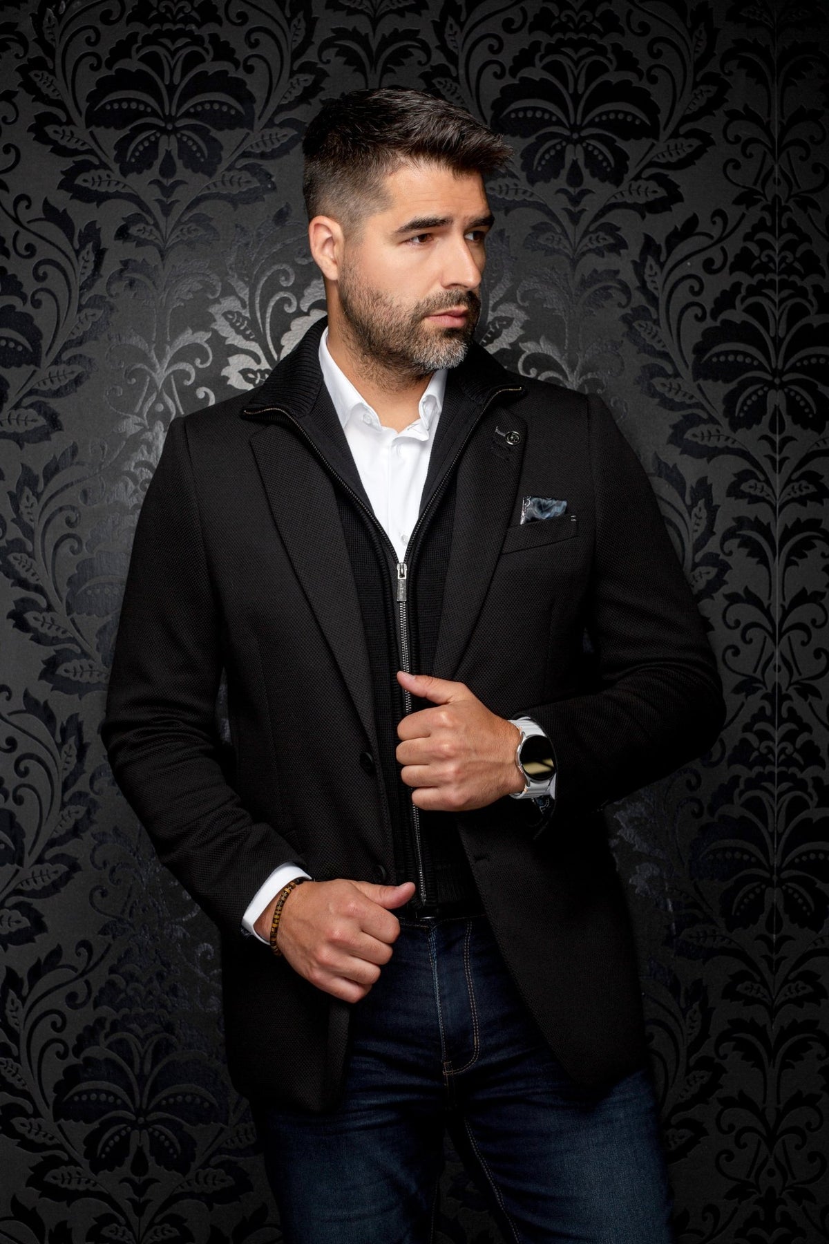 VESTON | FOCAL-MOCK, Black - AU NOIR
