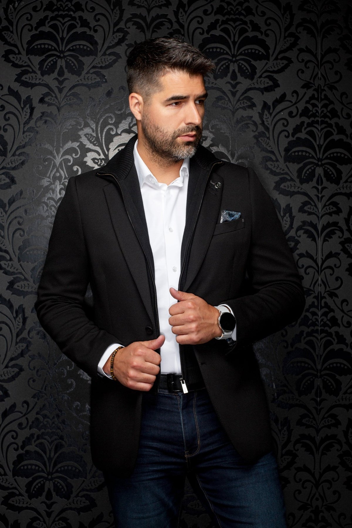VESTON | FOCAL-MOCK, Black - AU NOIR
