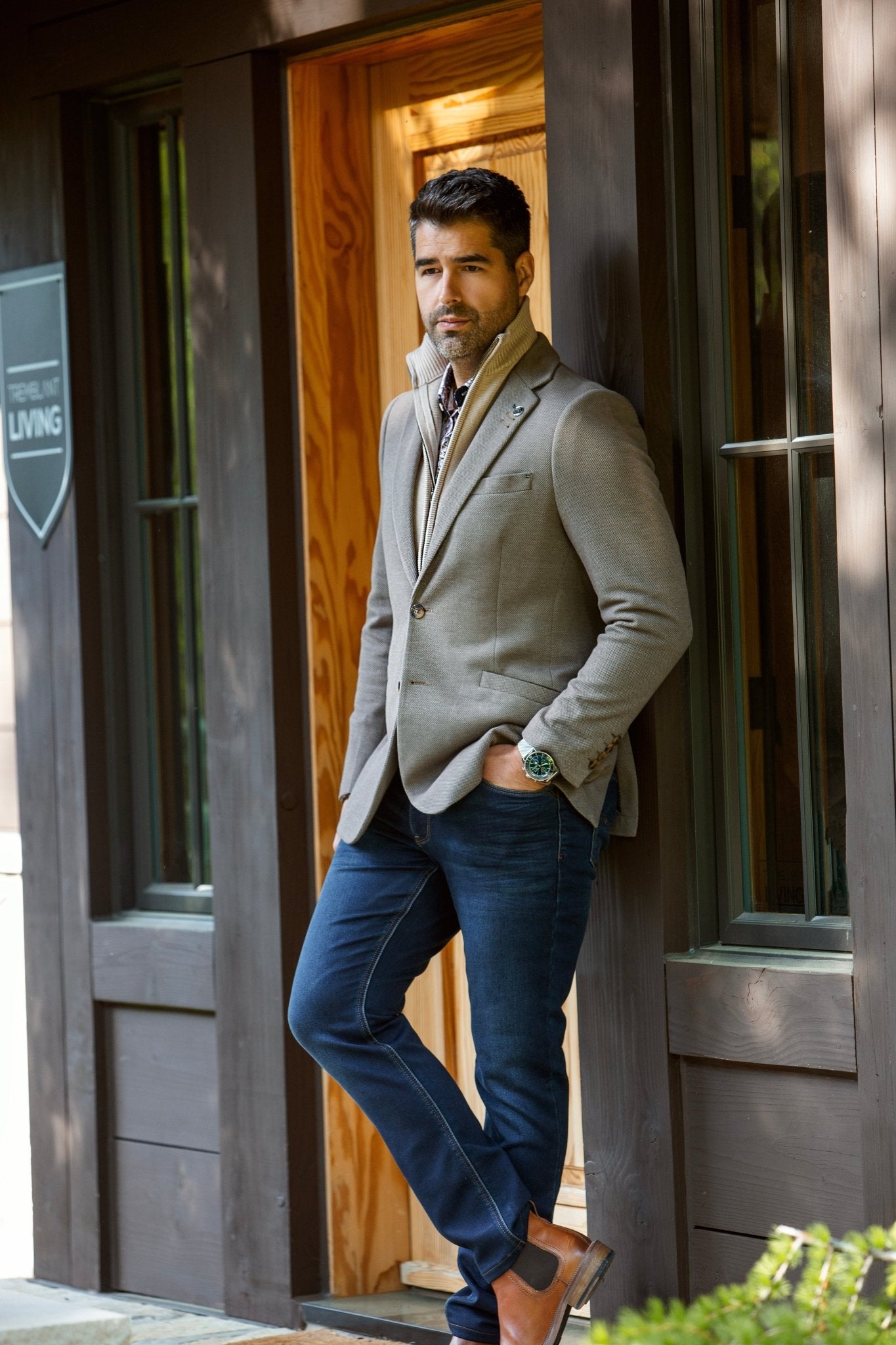 VESTON | FOCAL-MOCK, Taupe - AU NOIR