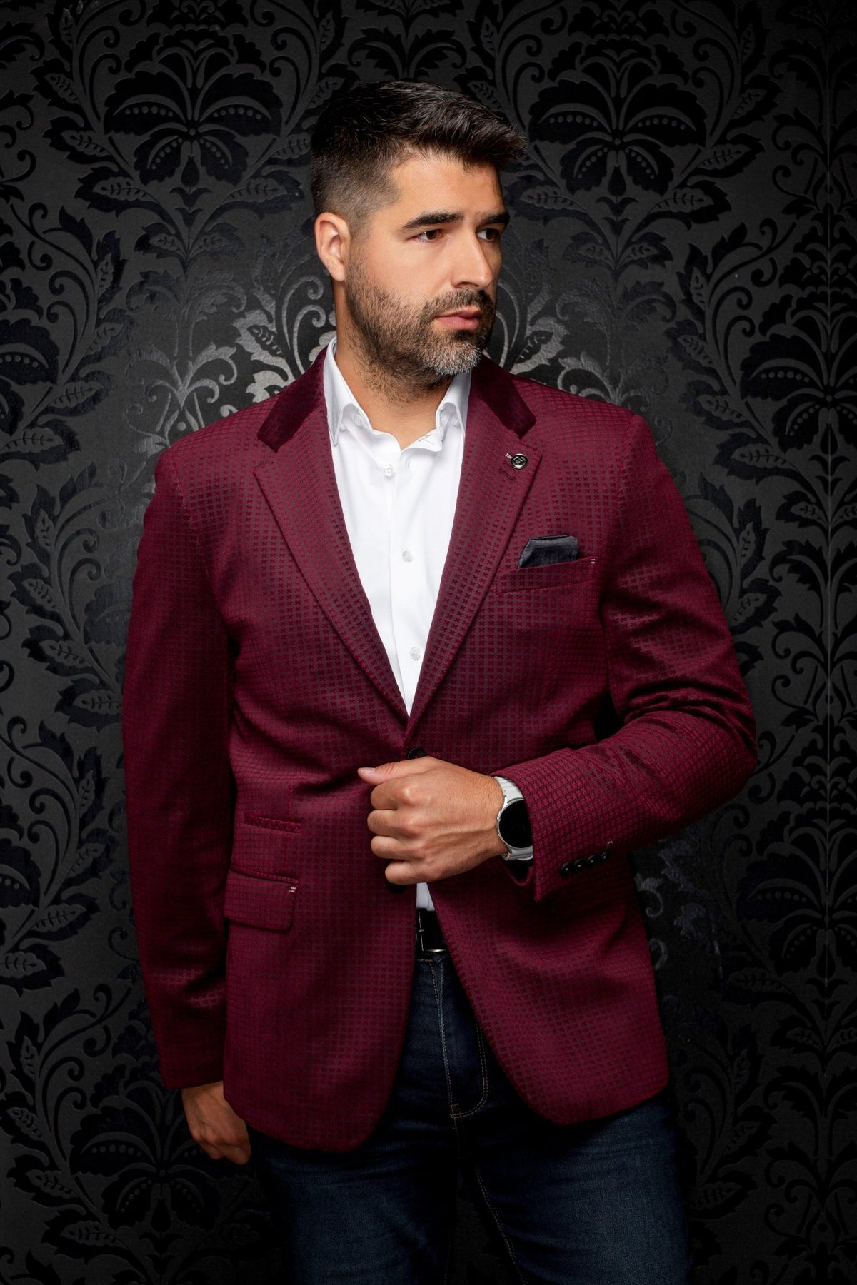 VESTON | HEMSWORTH, Burgundy - AU NOIR