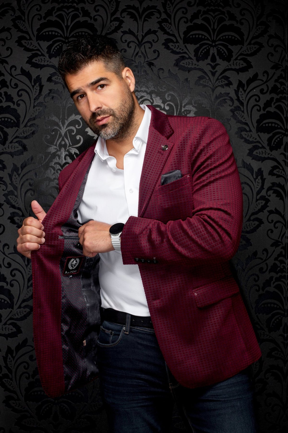 VESTON | HEMSWORTH, Burgundy - AU NOIR