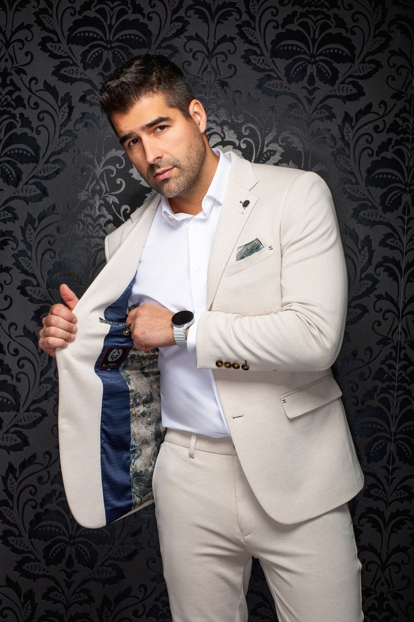 VESTON | KAEL, Beige - AU NOIR