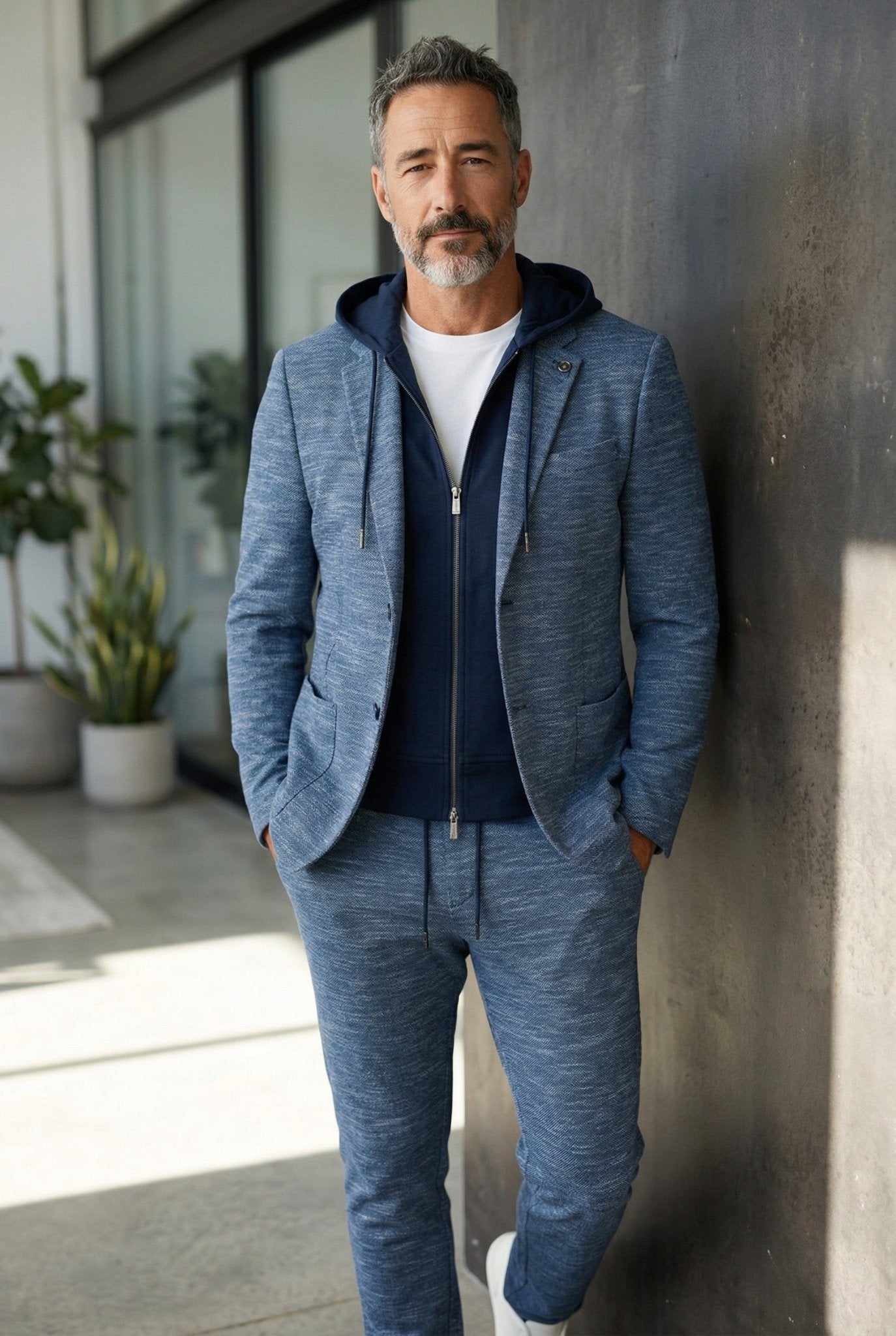 VESTON | NOAH - HOOD, Navy - AU NOIR