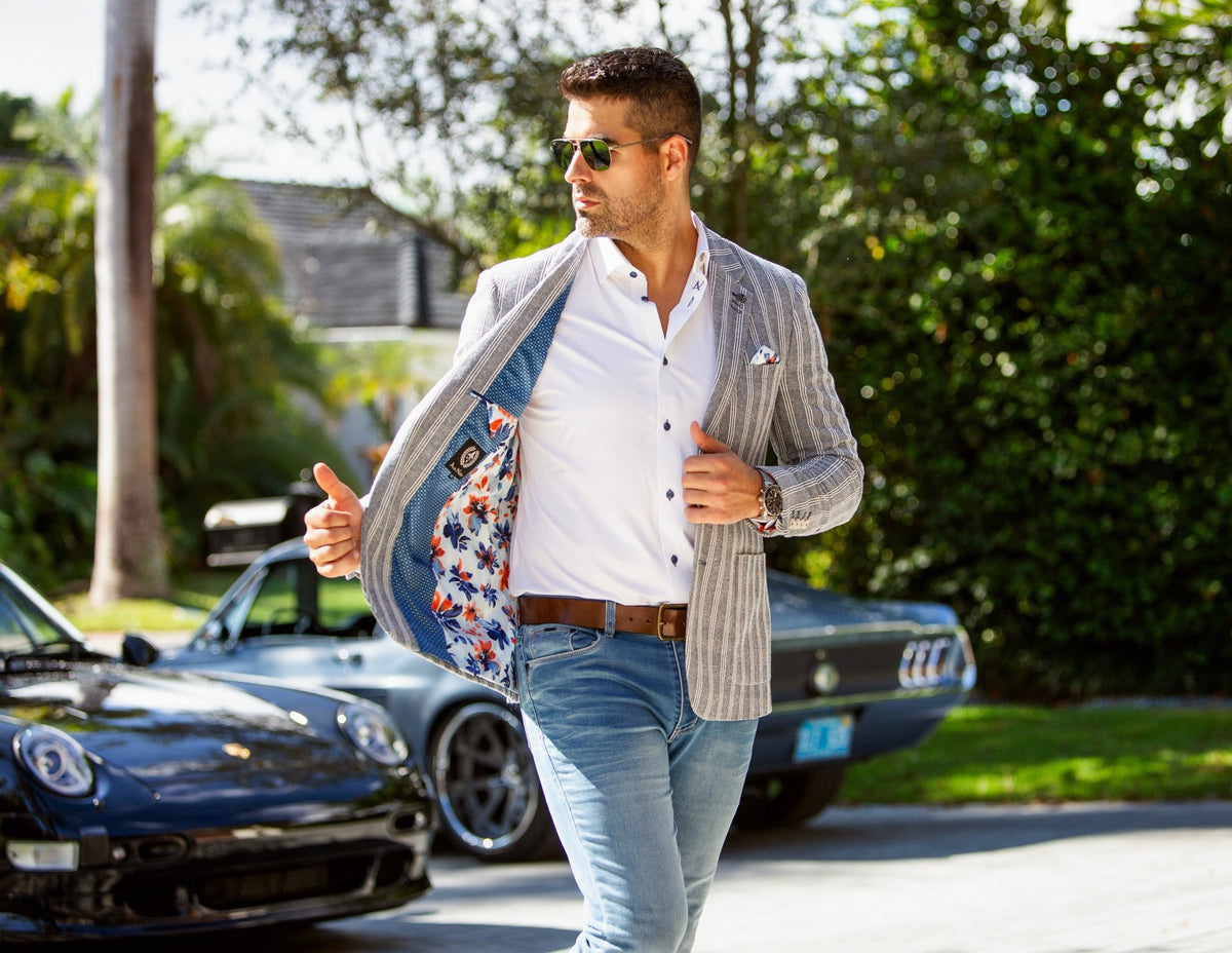 Blazer  REMY, Blue - AU NOIR